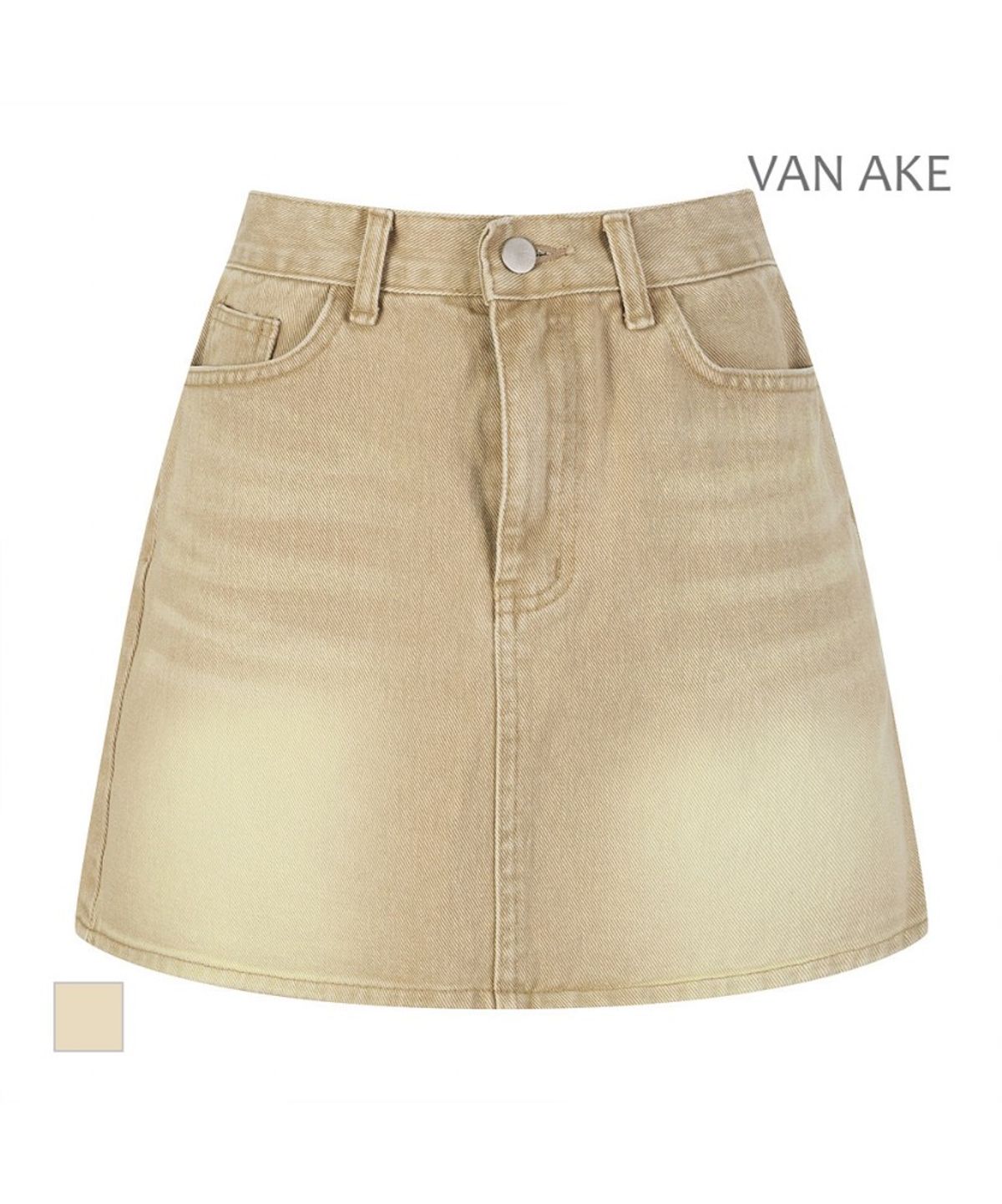 반에이크(VANAKE) 워싱 미니스커트_VB45DKQ301Z