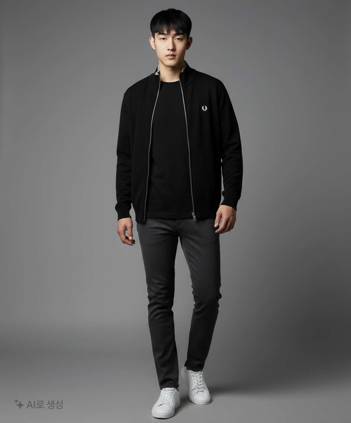 프레드페리(FRED PERRY) [Sharp] 클래식 집스루 가디건 (102) AFPM2234534-102 XL