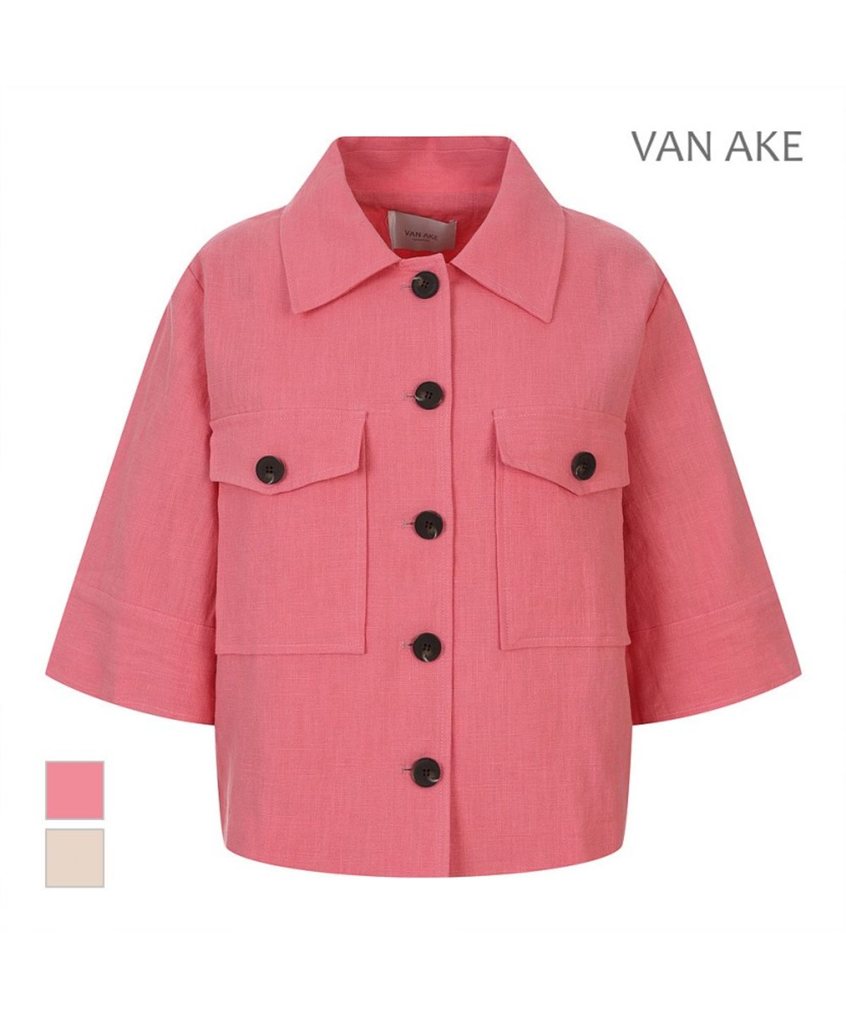 반에이크(VANAKE) 카라디자인 반팔 자켓_VB46JKUP01Z