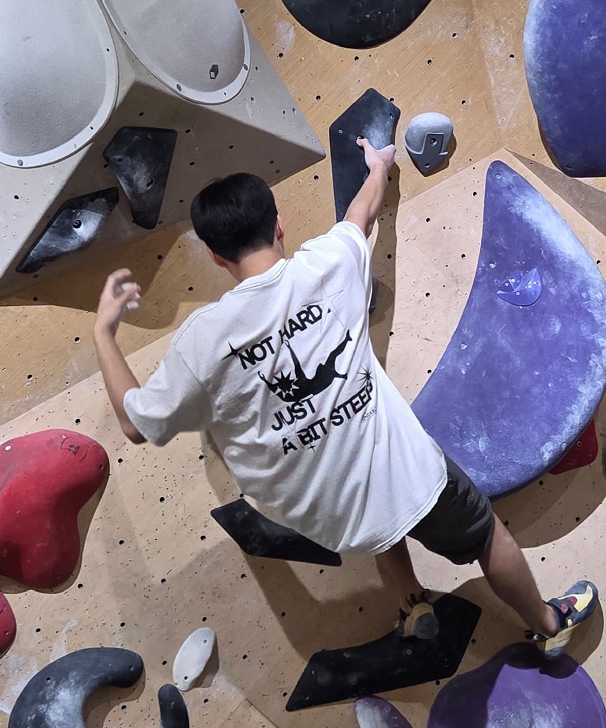 언더클링(UNDERCLING) NOT HARD 오버사이즈 그래픽 티셔츠 (화이트)