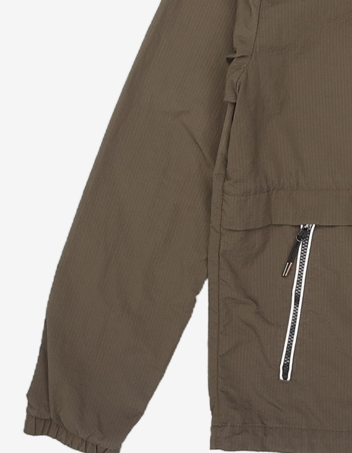 빈폴 스포츠(BEANPOLE SPORT) 카키 남성 시어서커 후드 재킷 (BO9339D02H) 100