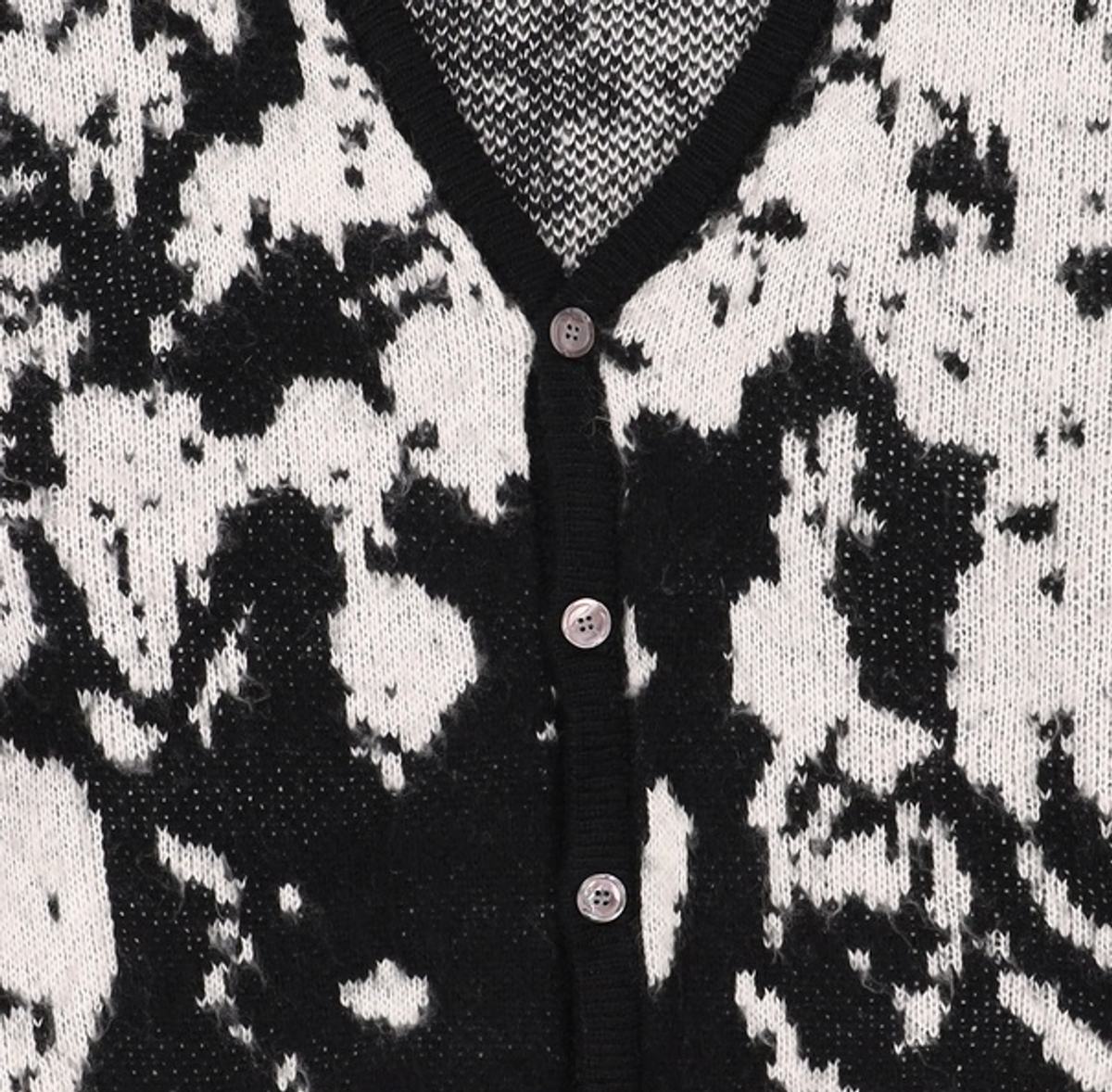 노매뉴얼(NOMANUAL) PPS HAIRY CARDIGAN - BLACK M