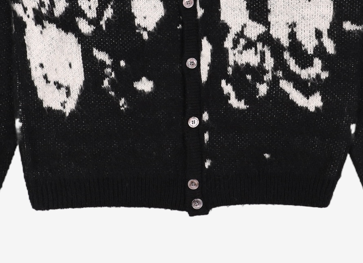 노매뉴얼(NOMANUAL) PPS HAIRY CARDIGAN - BLACK M