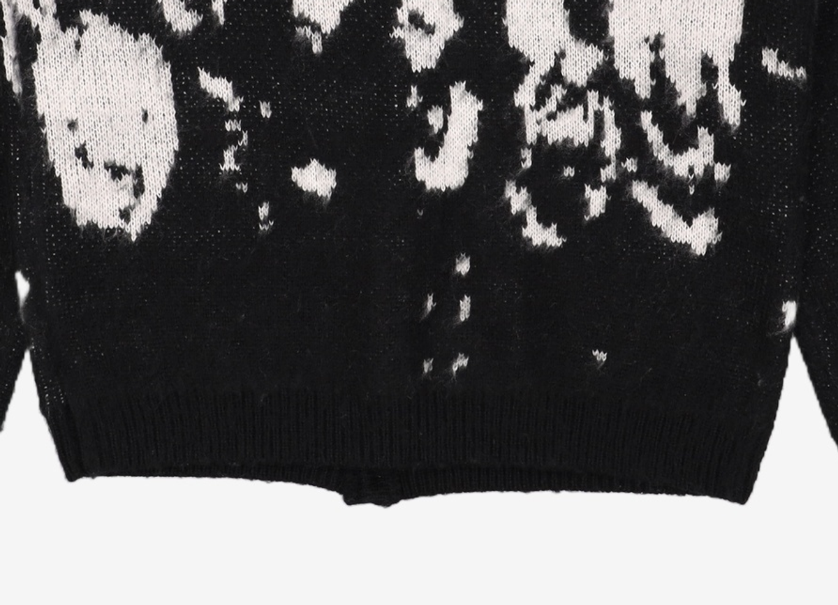 노매뉴얼(NOMANUAL) PPS HAIRY CARDIGAN - BLACK M