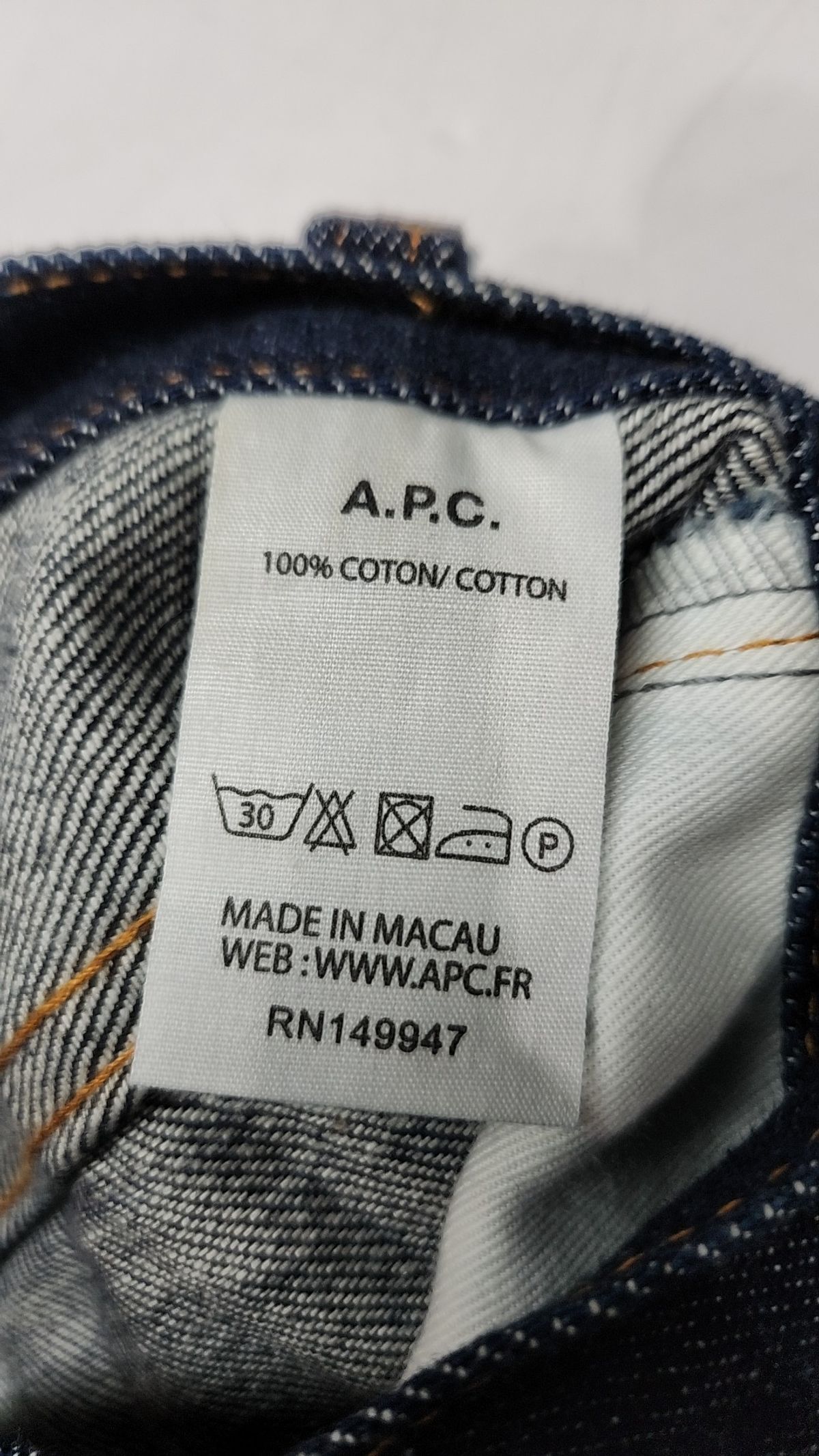 아페쎄(A.P.C.) 청/데님 팬츠 30