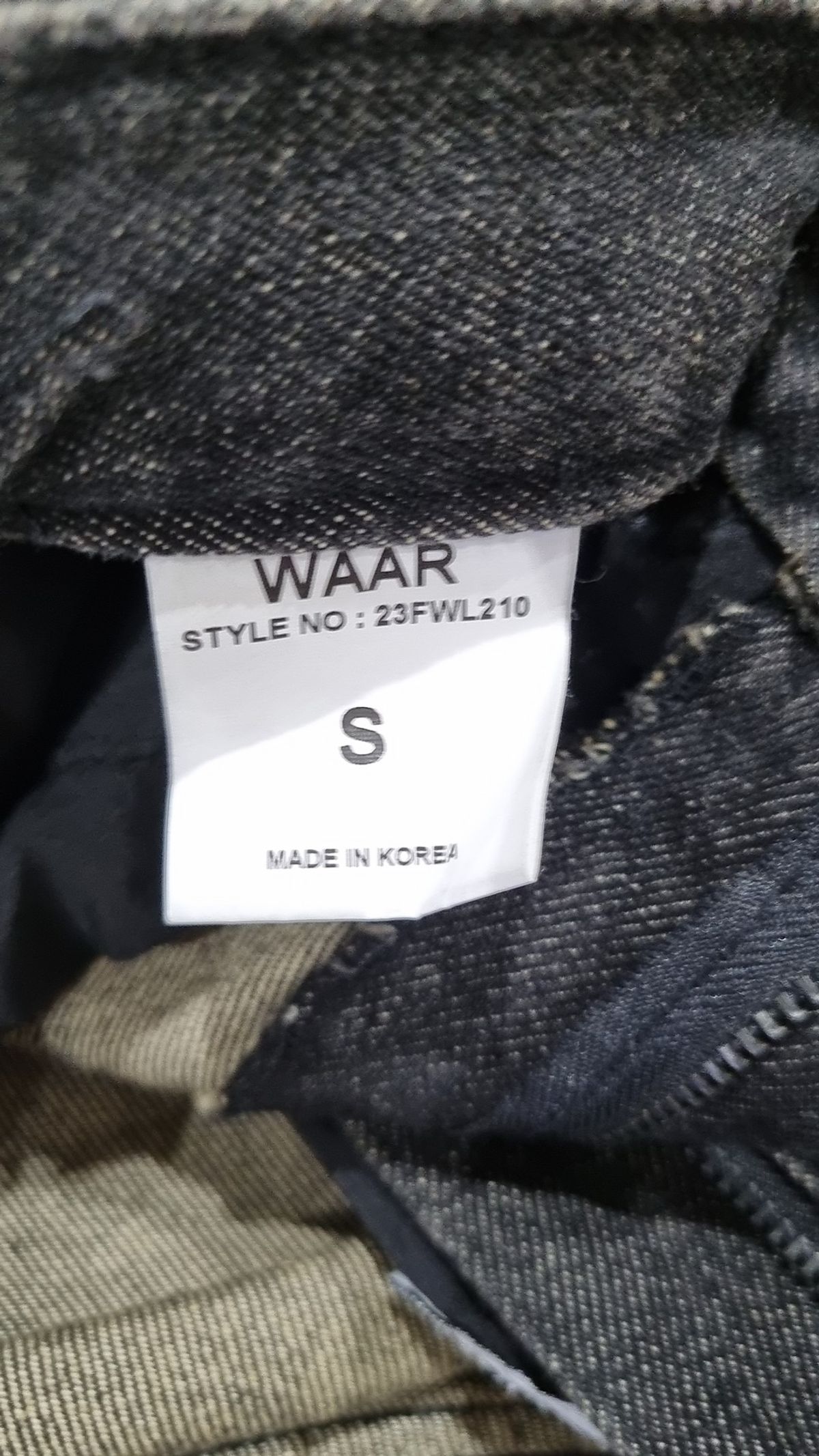 와르(WAAR) 청/데님 팬츠 S