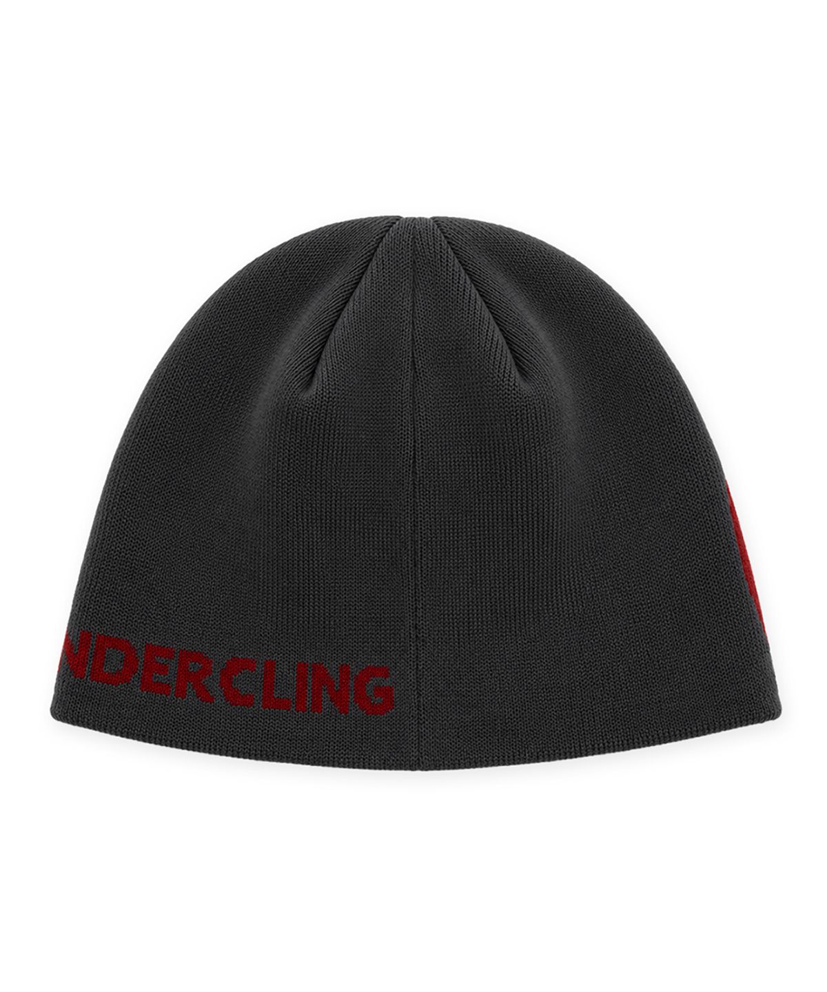 언더클링(UNDERCLING) UNDERCLING 로고 비니 (그레이/레드)