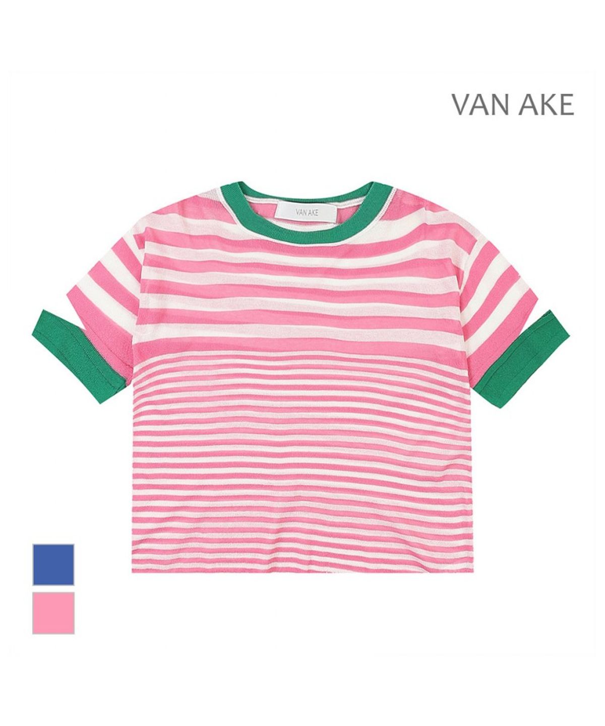 반에이크(VANAKE) ST패턴 반팔니트_VB27KTQ301Z