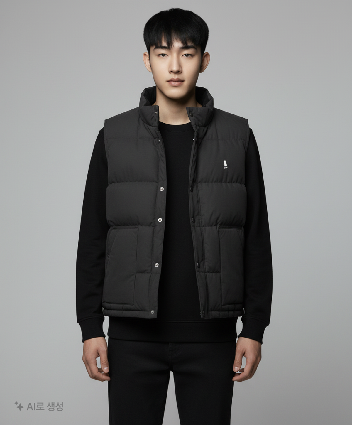 예일(YALE) PUFFER VEST BLACK M