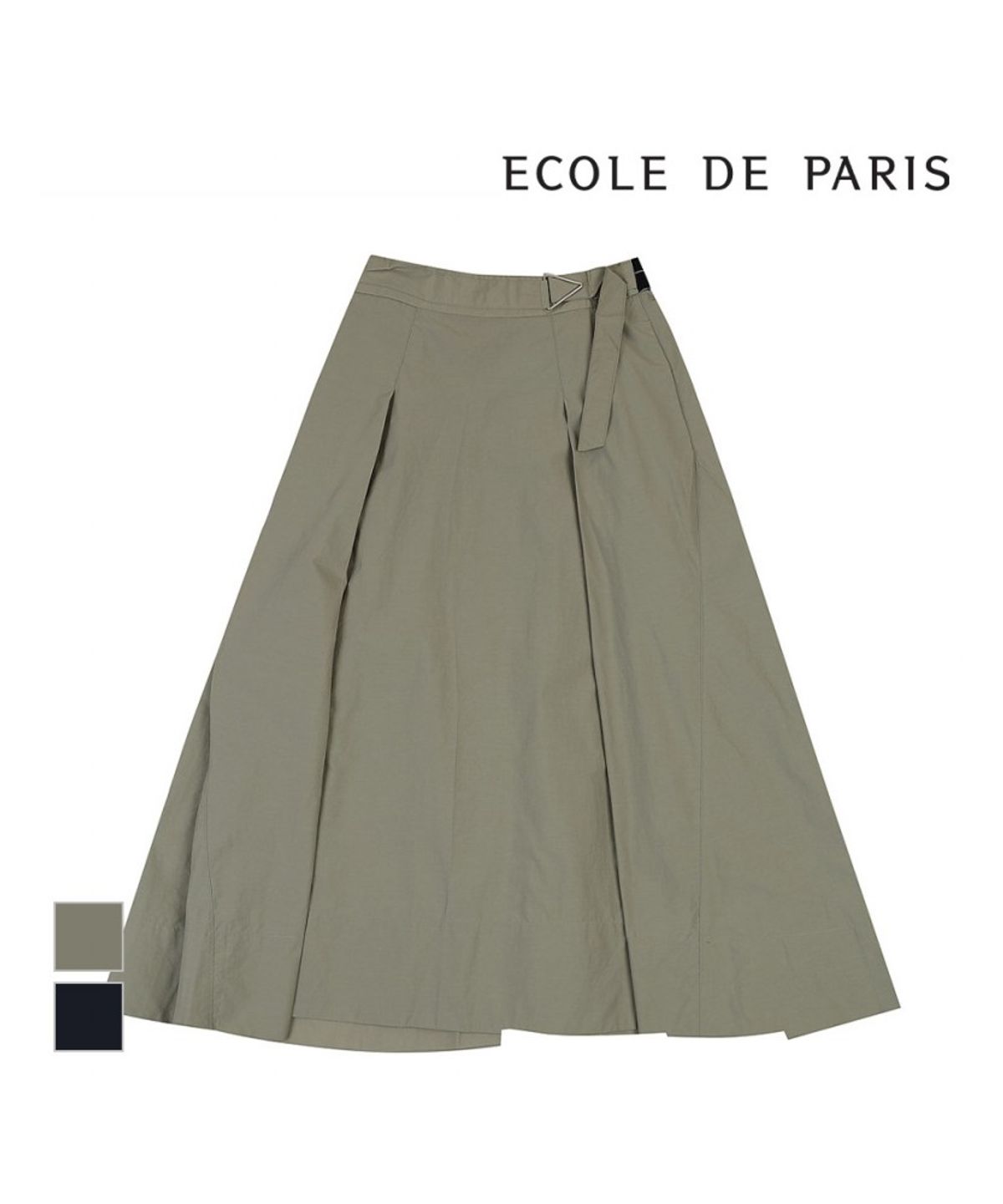 에꼴드파리(ECOLEDEPARIS) 스트랩 플레어 스커트_RB34WSBM30Z