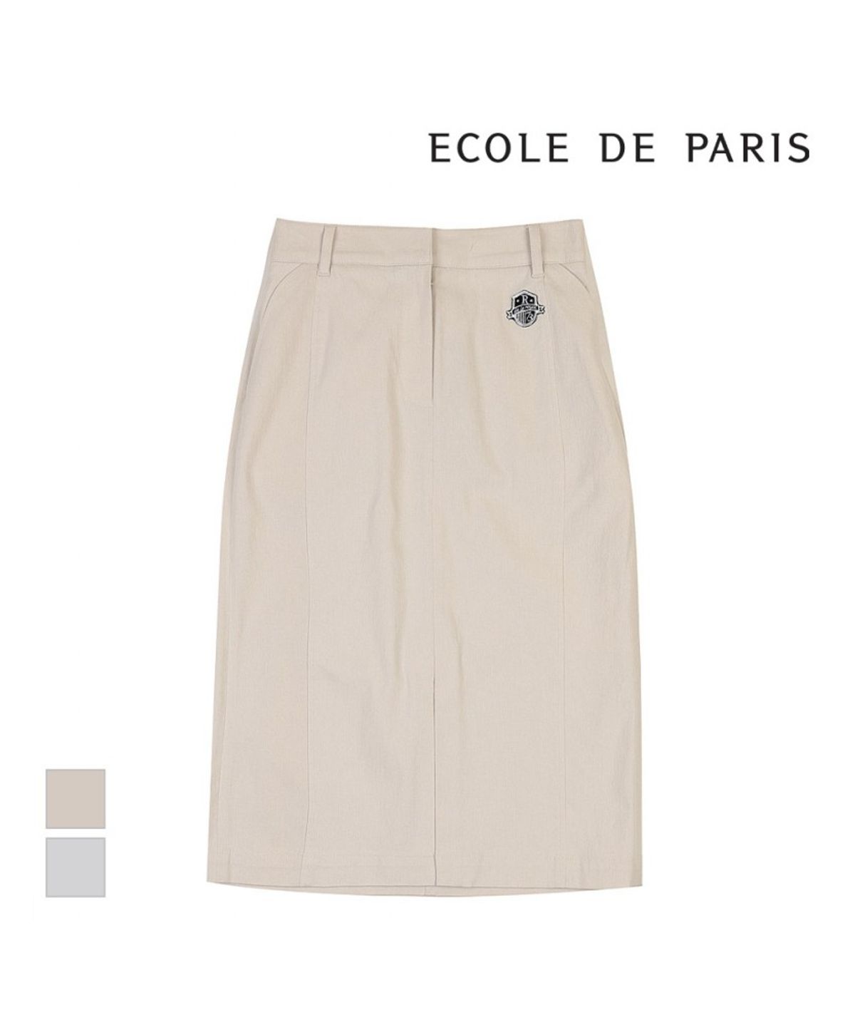 에꼴드파리(ECOLEDEPARIS) 와펜 벨티드 우븐 스커트_RB34WSCM30A