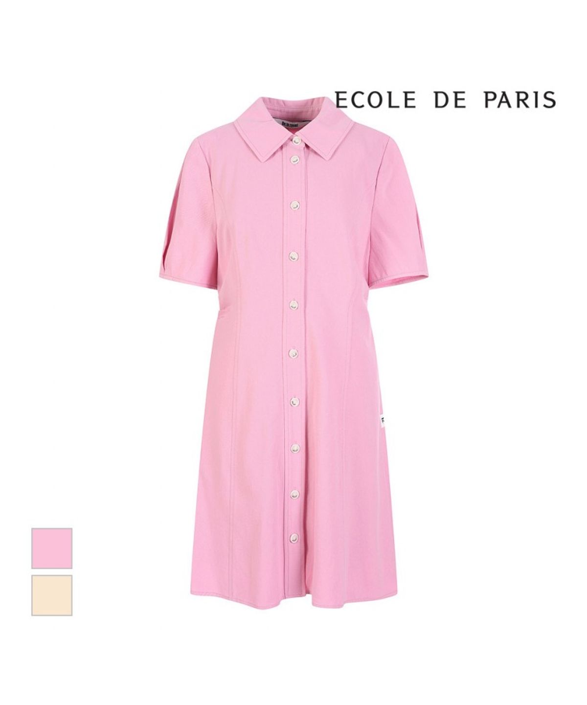에꼴드파리(ECOLEDEPARIS) 반팔 카라원피스_RB36WOAM21Z