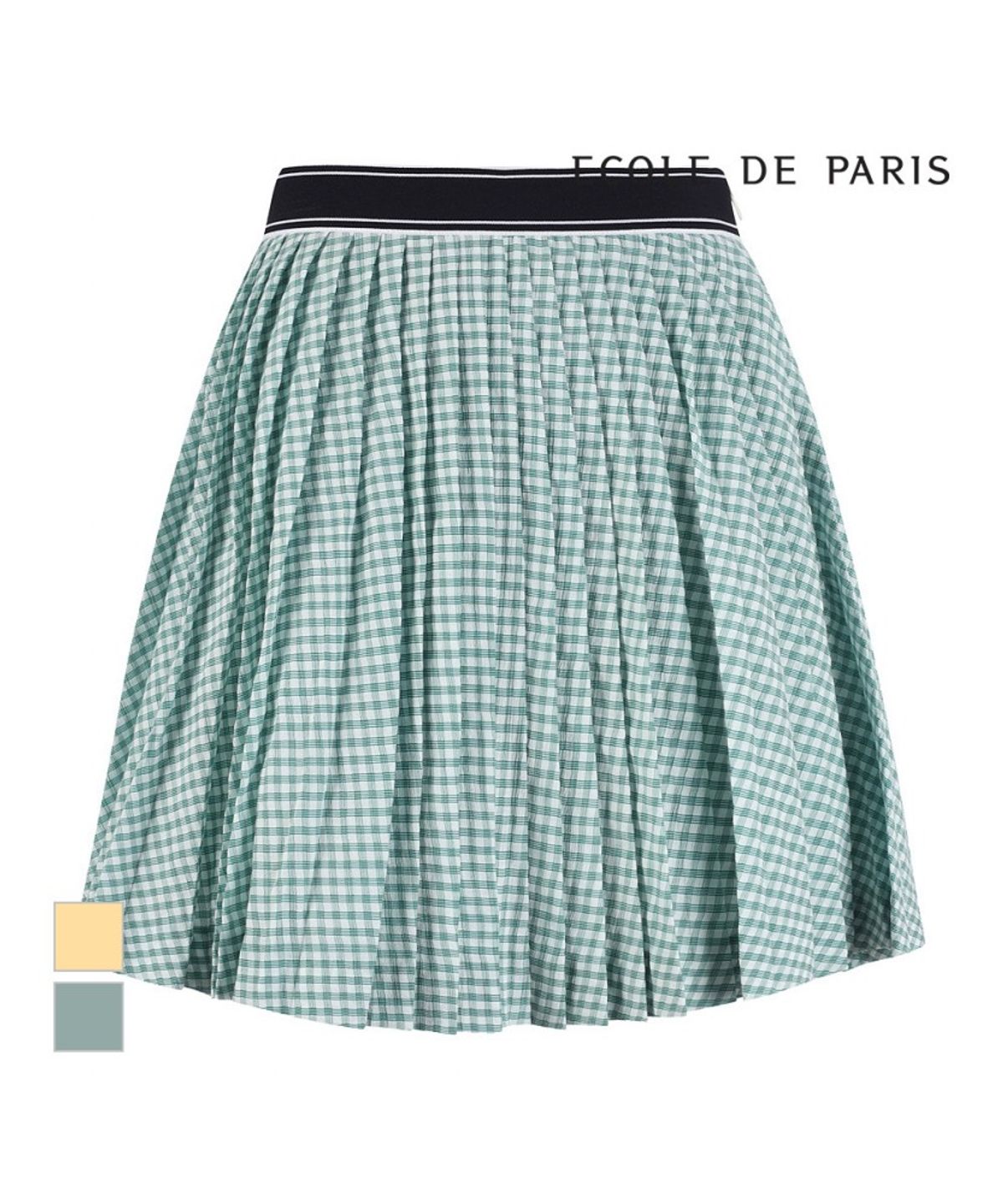 에꼴드파리(ECOLEDEPARIS) 체크플리츠 미니스커트_RB36WSAM13Z