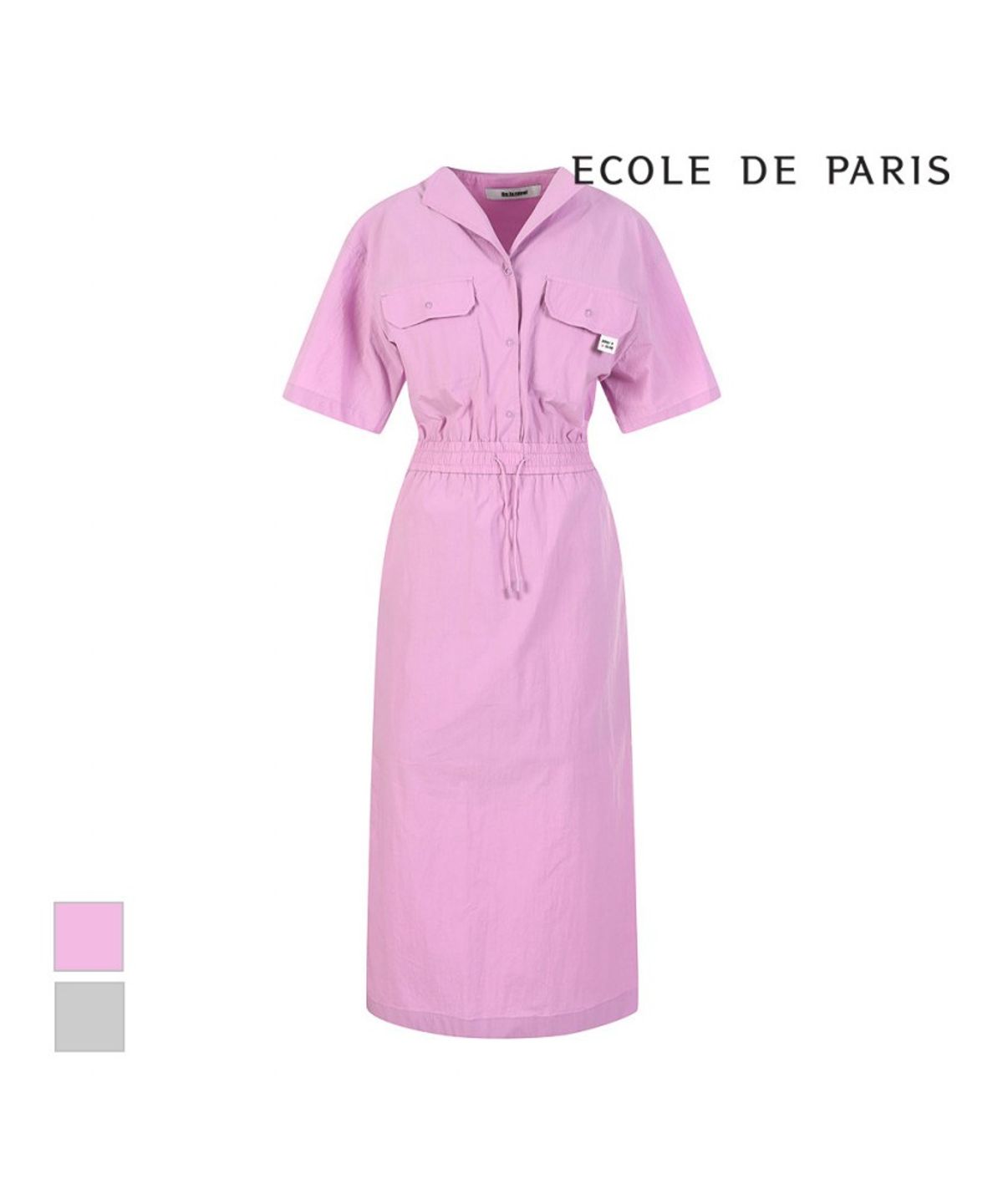 에꼴드파리(ECOLEDEPARIS) 허리스트링 포켓디자인 원피스_RB37WOAM26Z