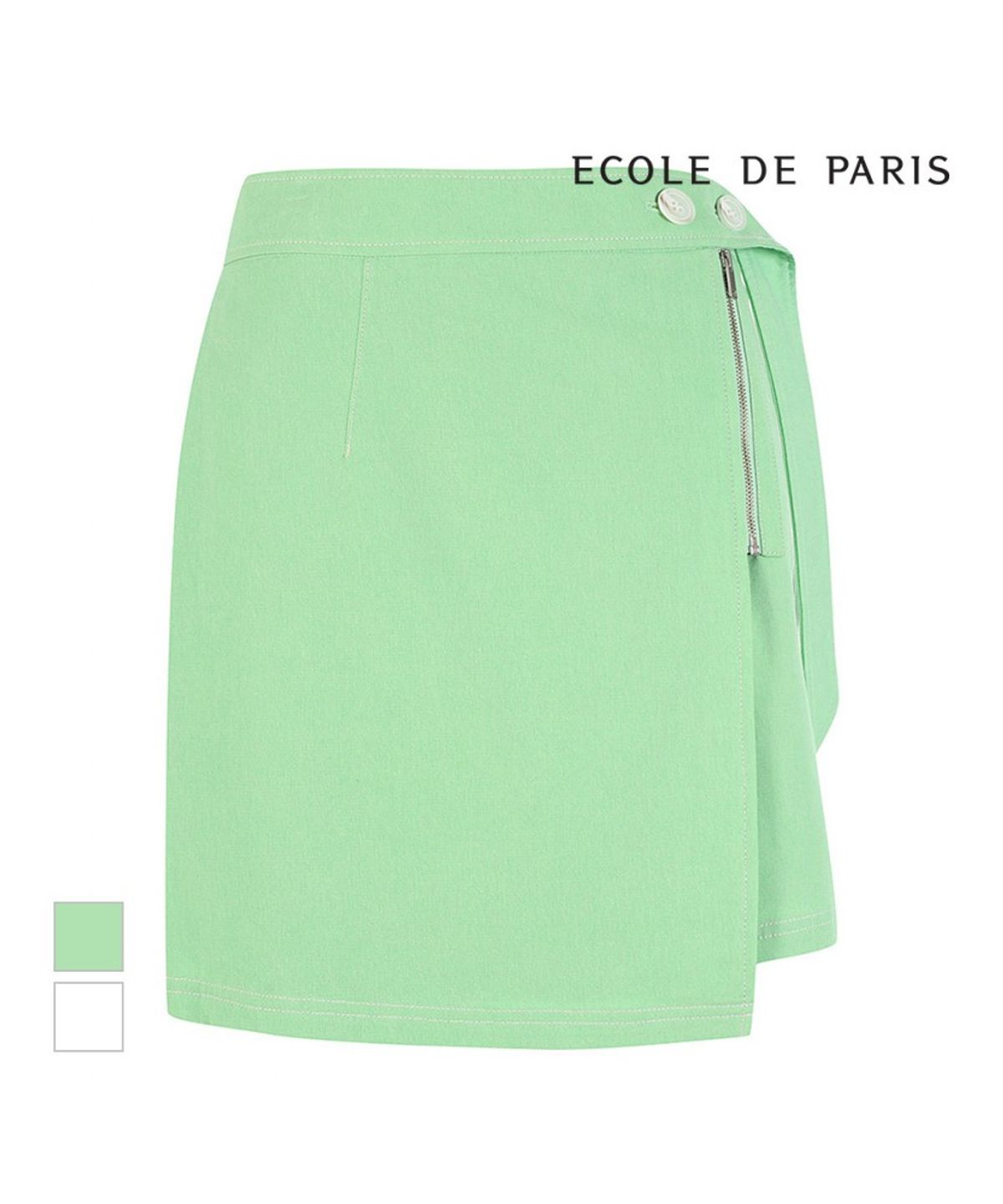 에꼴드파리(ECOLEDEPARIS) 랩스타일 미니스커트_RB37WSAM14Z