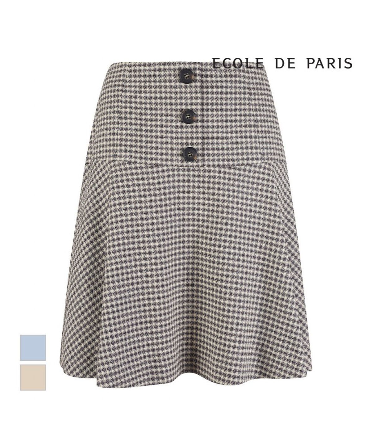 에꼴드파리(ECOLEDEPARIS) 쓰리버튼 A라인스커트_RB37WSCM37Z