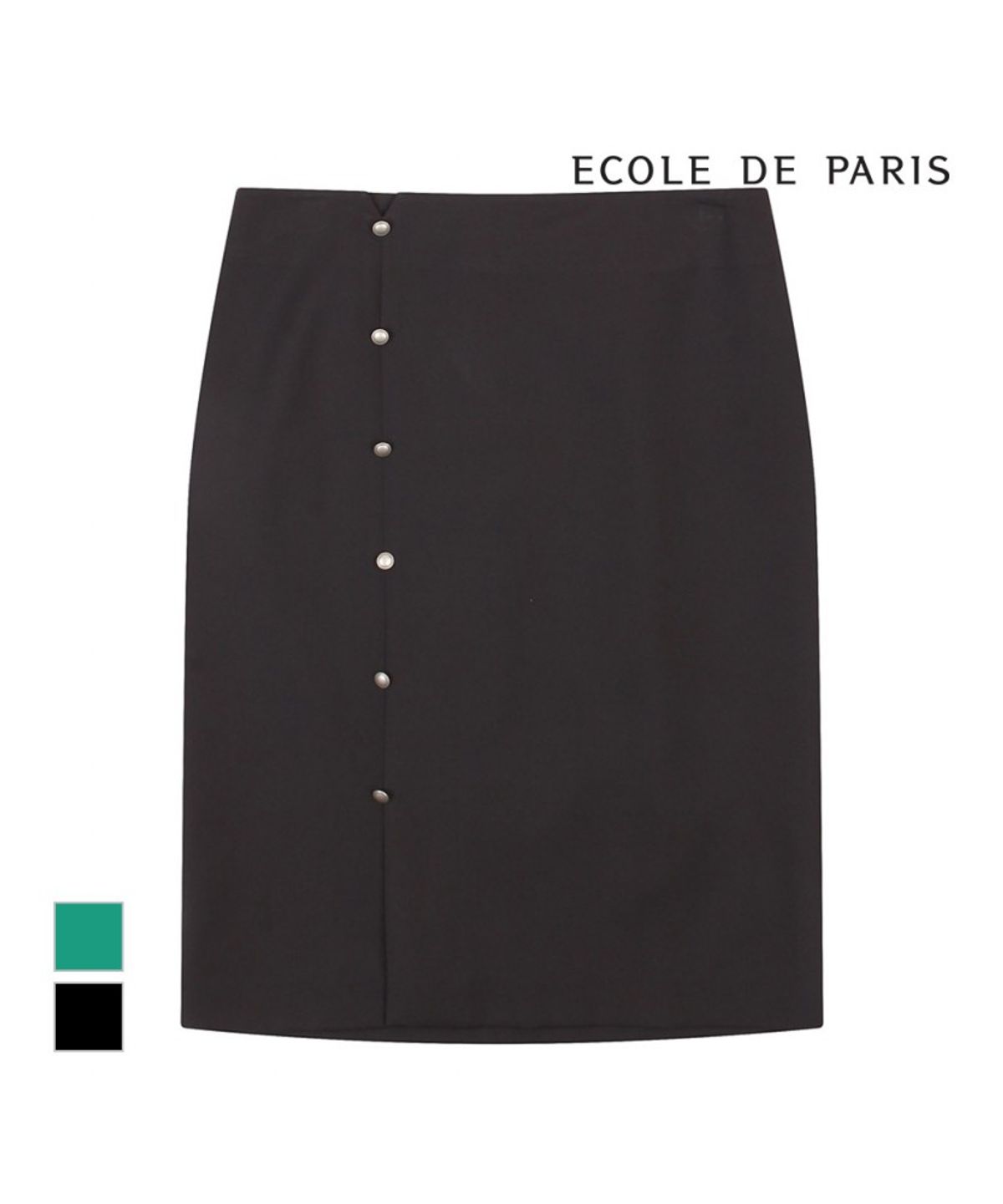 에꼴드파리(ECOLEDEPARIS) 미니단추 스판스커트_PB04WSA001Z