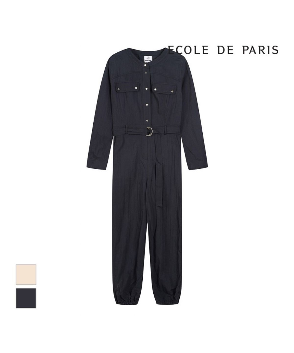 에꼴드파리(ECOLEDEPARIS) 밑단 스트링 점프수트_RB24WOA001Z