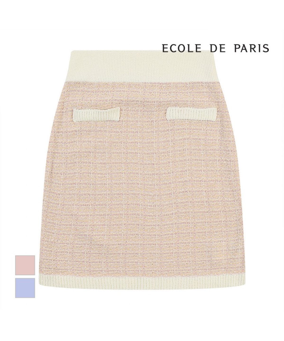 에꼴드파리(ECOLEDEPARIS) 트위드 미니스커트_ZB25KSB078Z