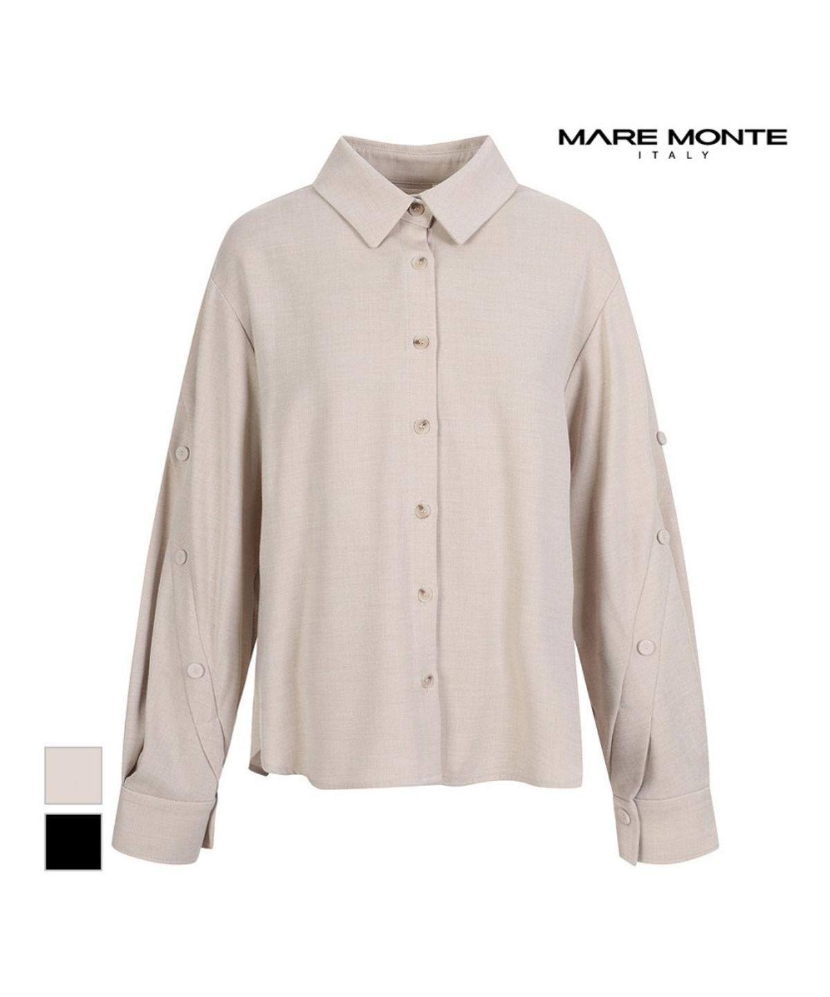 마레몬떼(MAREMONTE) 볼륨소매 블라우스_M231MBL01S0