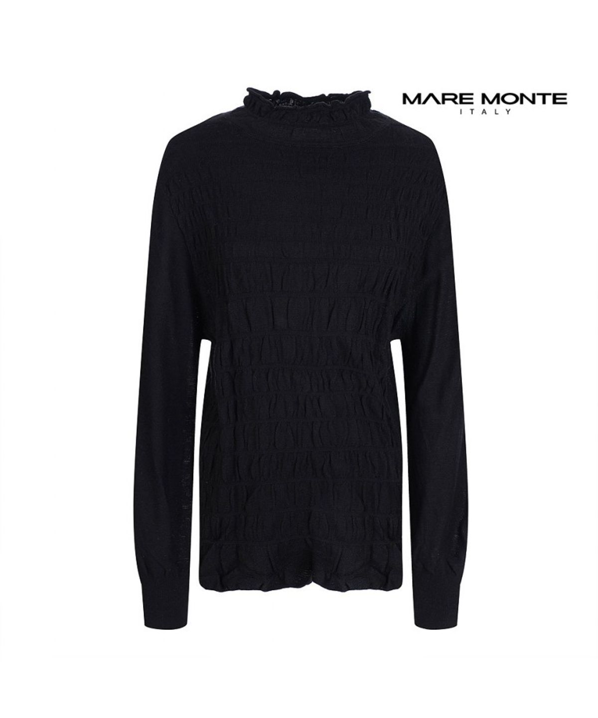 마레몬떼(MAREMONTE) 스모킹 셔링 니트_M221MKT07P0