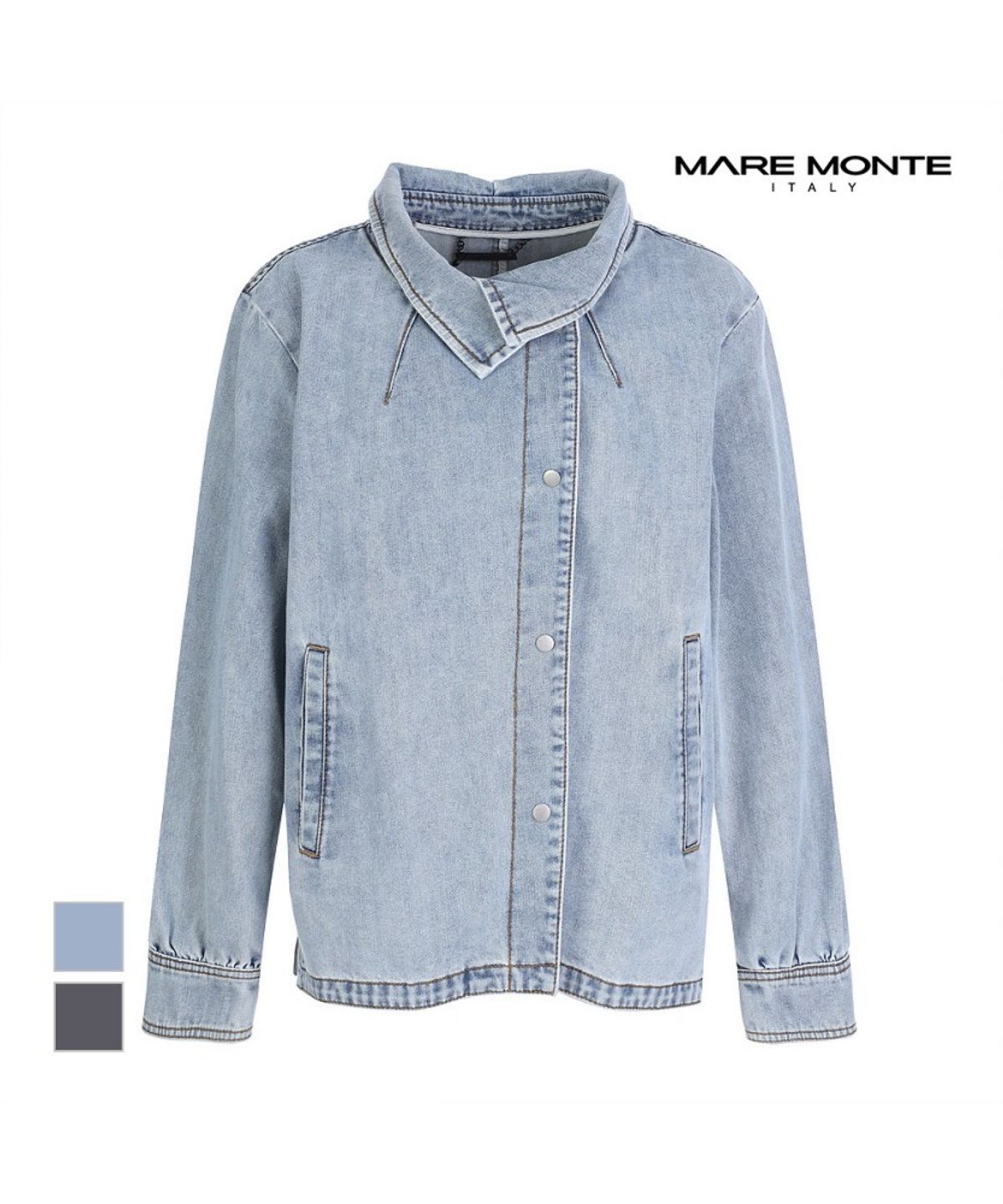 마레몬떼(MAREMONTE) 언발기장 데님 자켓 _M222MJK04P0