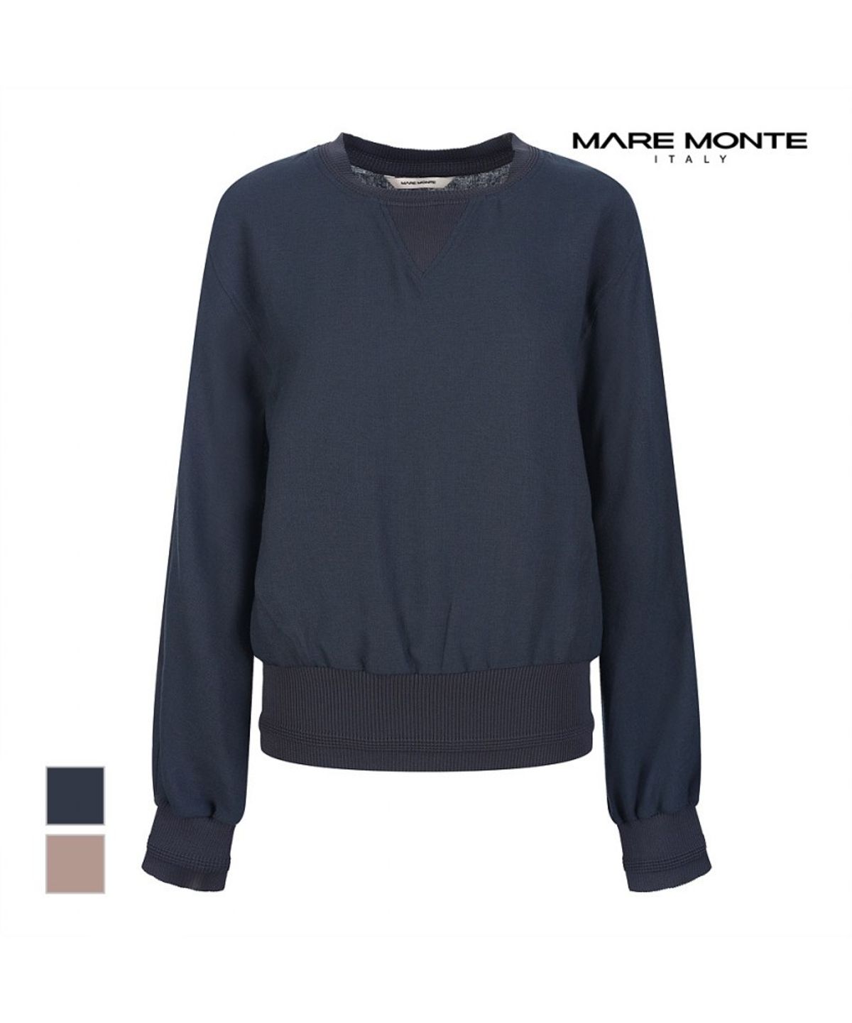 마레몬떼(MAREMONTE) 배색포인트 블라우스_M242MBL11S0