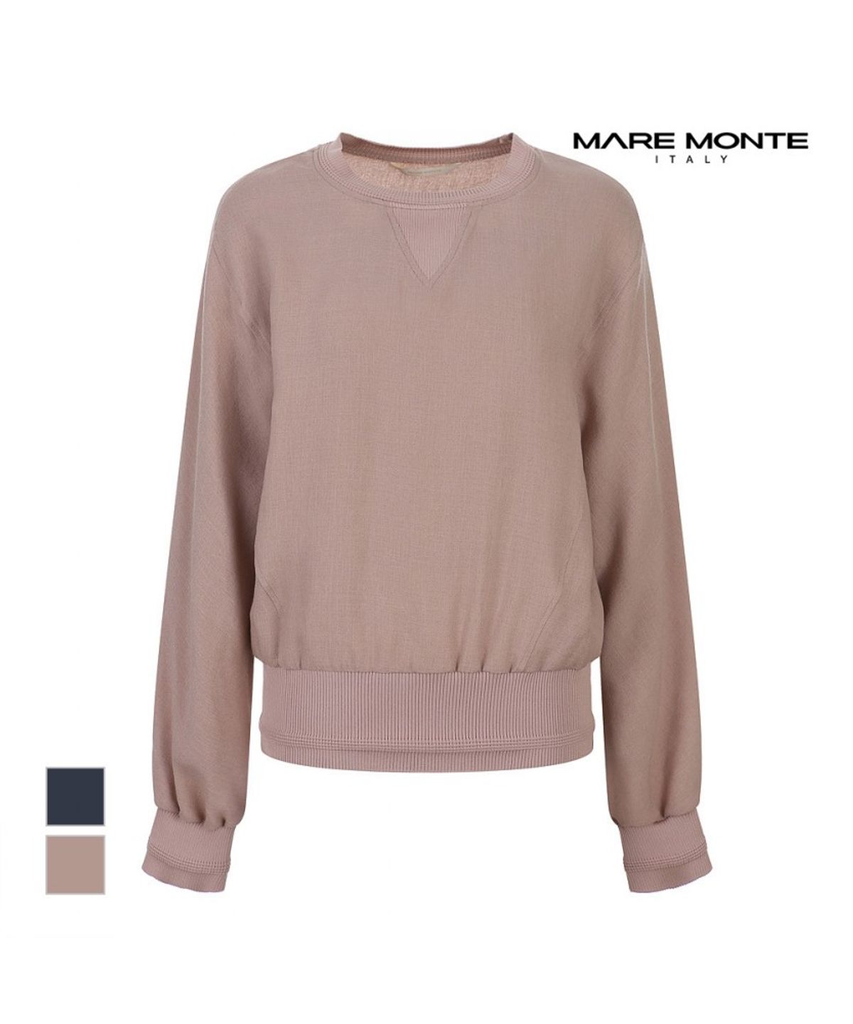 마레몬떼(MAREMONTE) 배색포인트 블라우스_M242MBL11S0