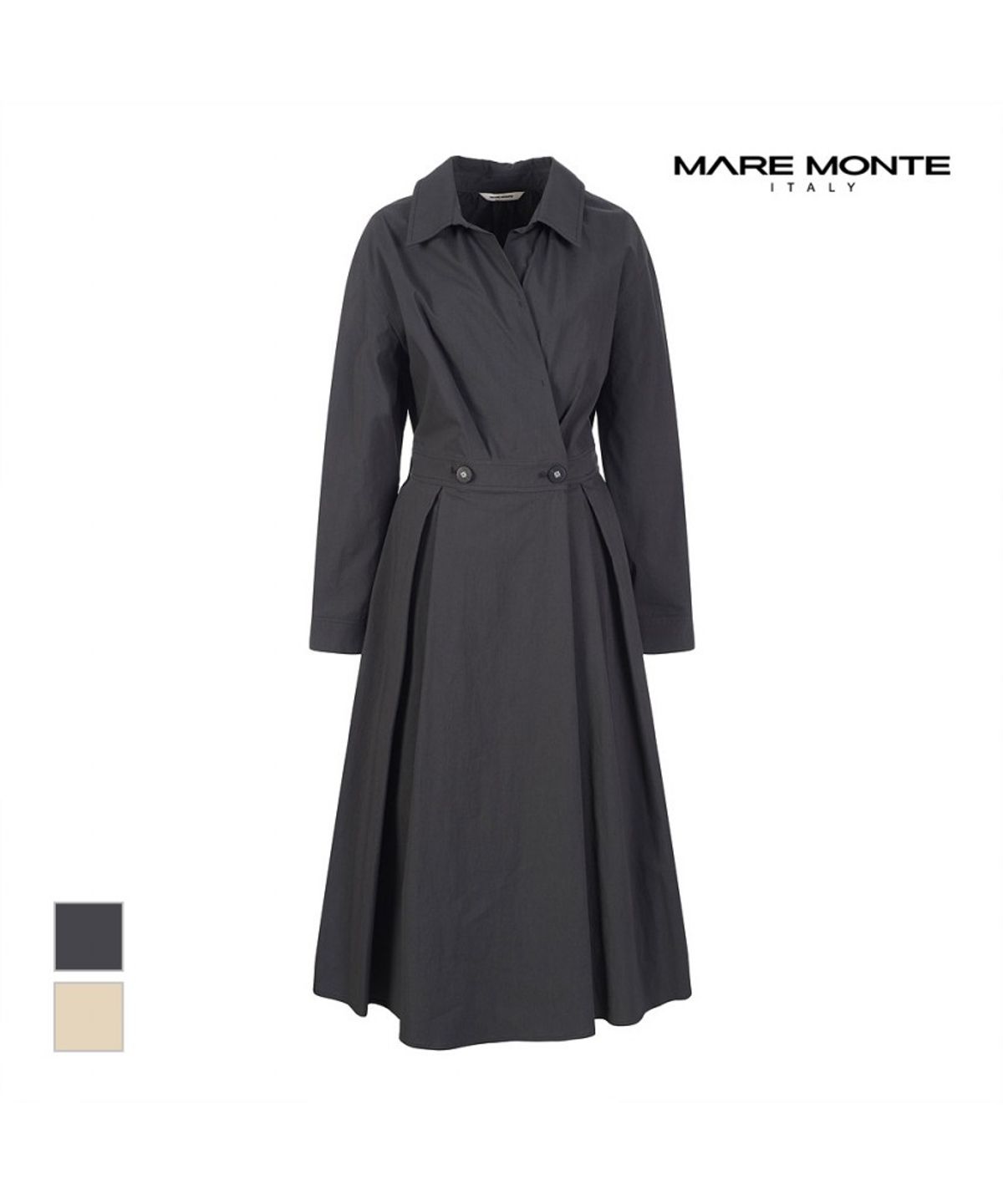 마레몬떼(MAREMONTE) 카라디자인 롱원피스_M242MOP09S0