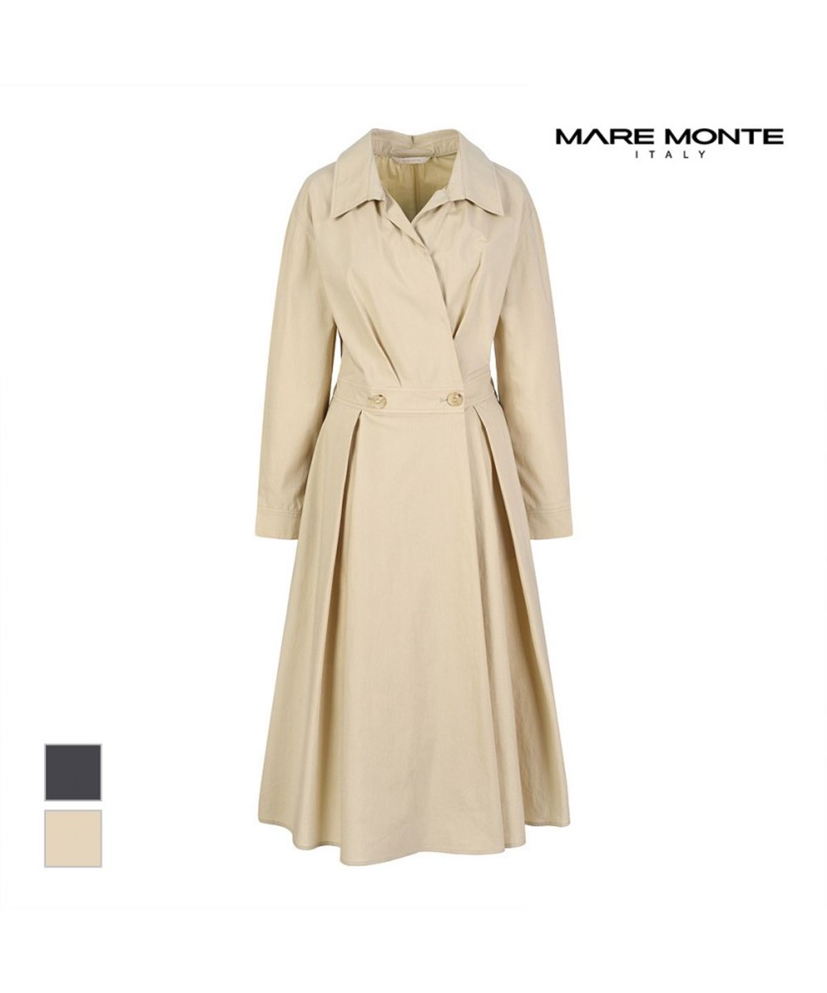 마레몬떼(MAREMONTE) 카라디자인 롱원피스_M242MOP09S0