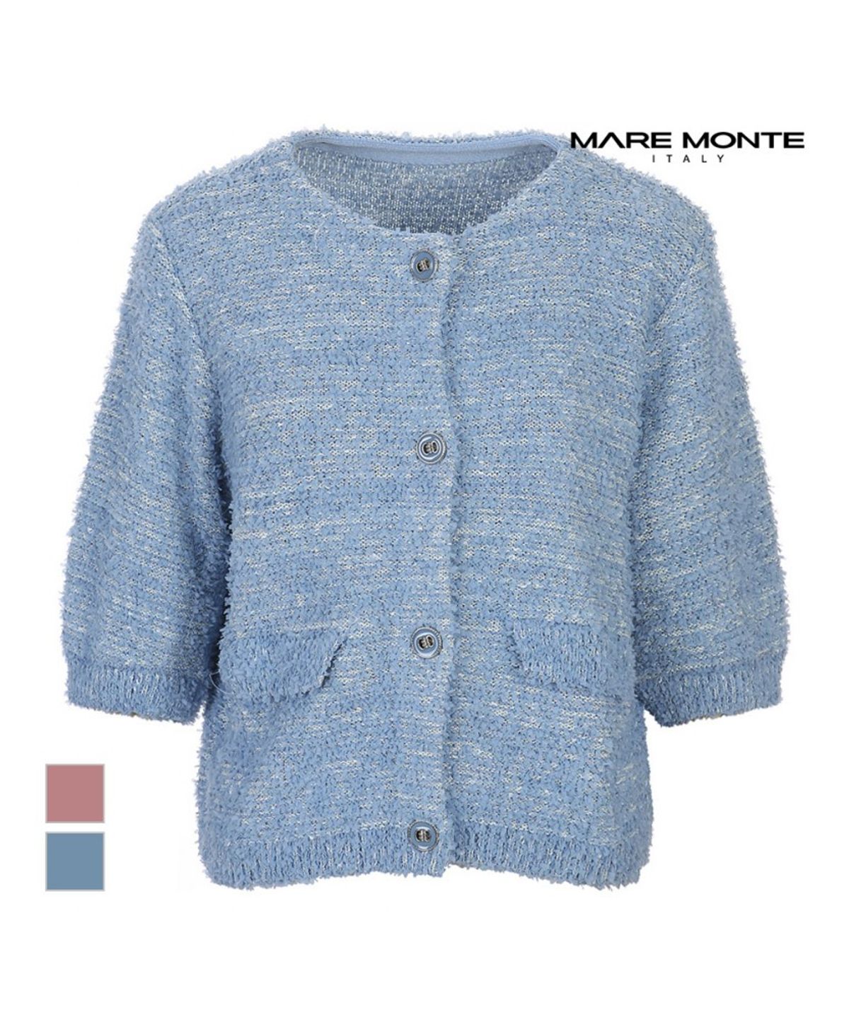 마레몬떼(MAREMONTE) 부클 가디건_M243MKC19P0