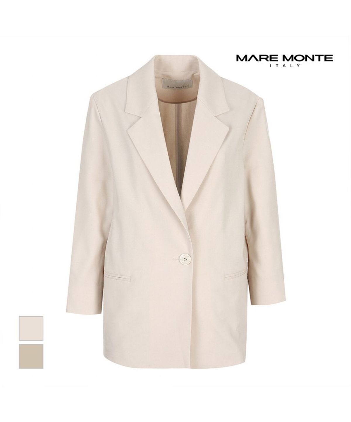 마레몬떼(MAREMONTE) 베이직 원버튼 자켓_M214MJK09S0