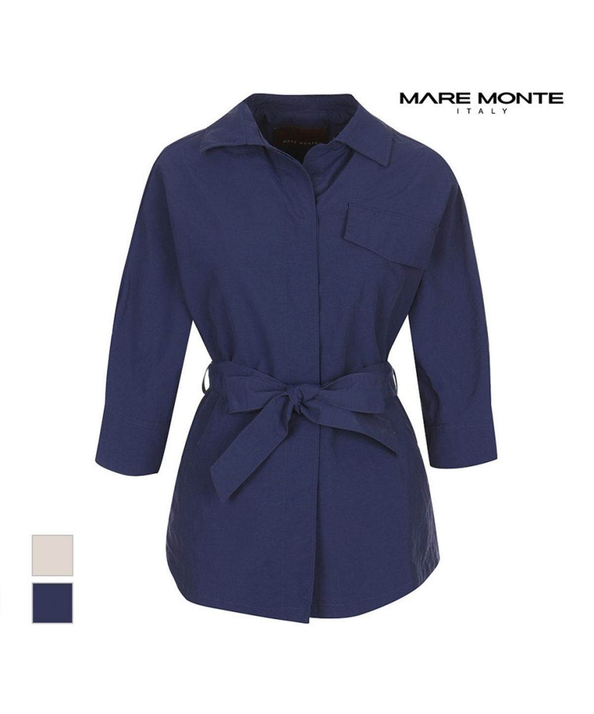 마레몬떼(MAREMONTE) 벨티드 하프 트렌치자켓_M214MJK11P0