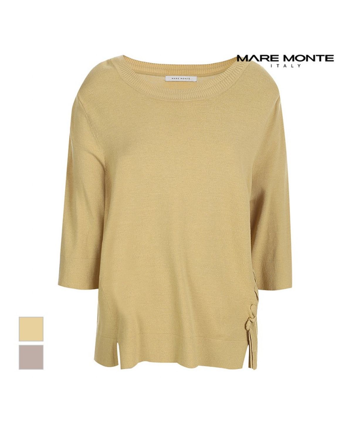 마레몬떼(MAREMONTE) 옆 매듭포인트 니트_M215MKT25P0