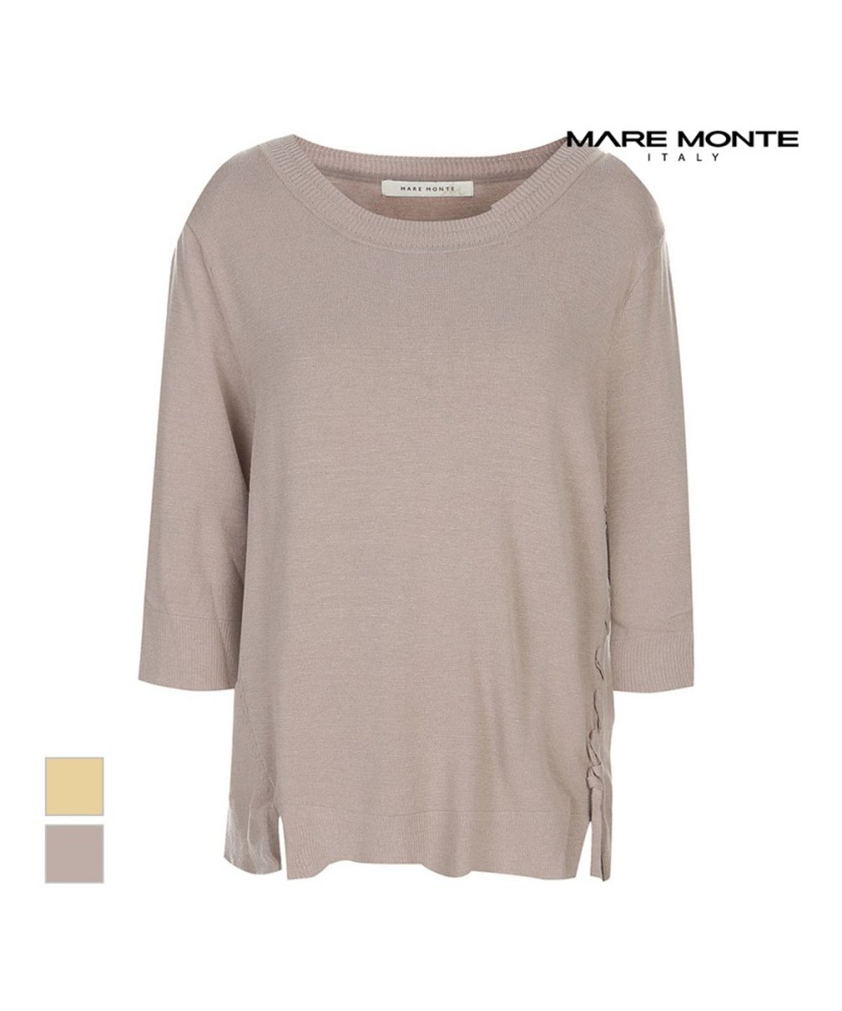 마레몬떼(MAREMONTE) 옆 매듭포인트 니트_M215MKT25P0
