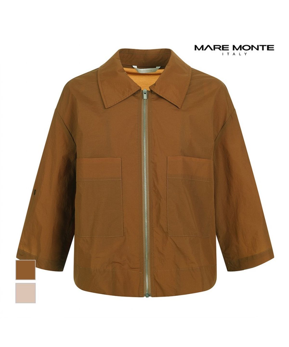 마레몬떼(MAREMONTE) 카라 집업 7부자켓_M225MJK25S0