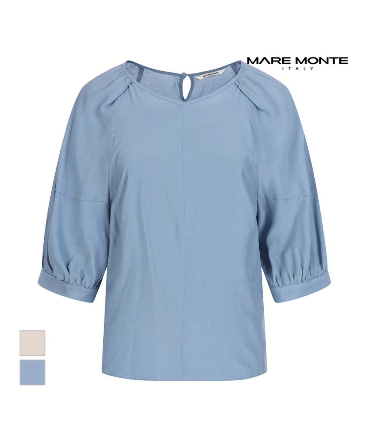 마레몬떼(MAREMONTE) 7부소매 볼륨 블라우스_M235MBL39S0