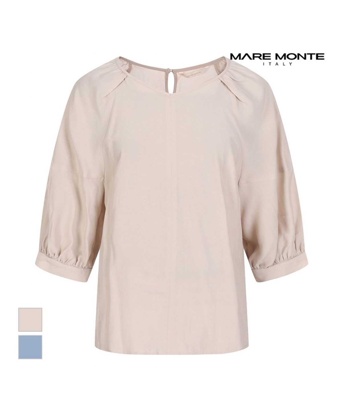 마레몬떼(MAREMONTE) 7부소매 볼륨 블라우스_M235MBL39S0