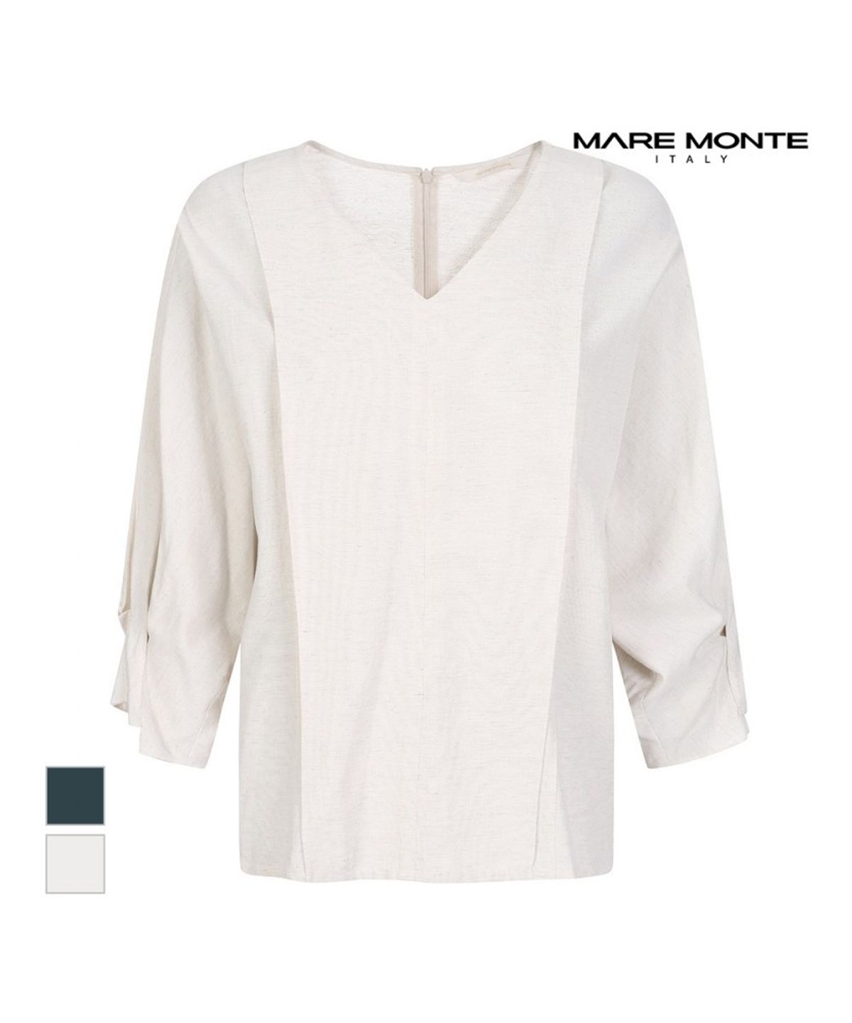 마레몬떼(MAREMONTE) 브이넥 볼륨소매 블라우스_M234MBL19S0