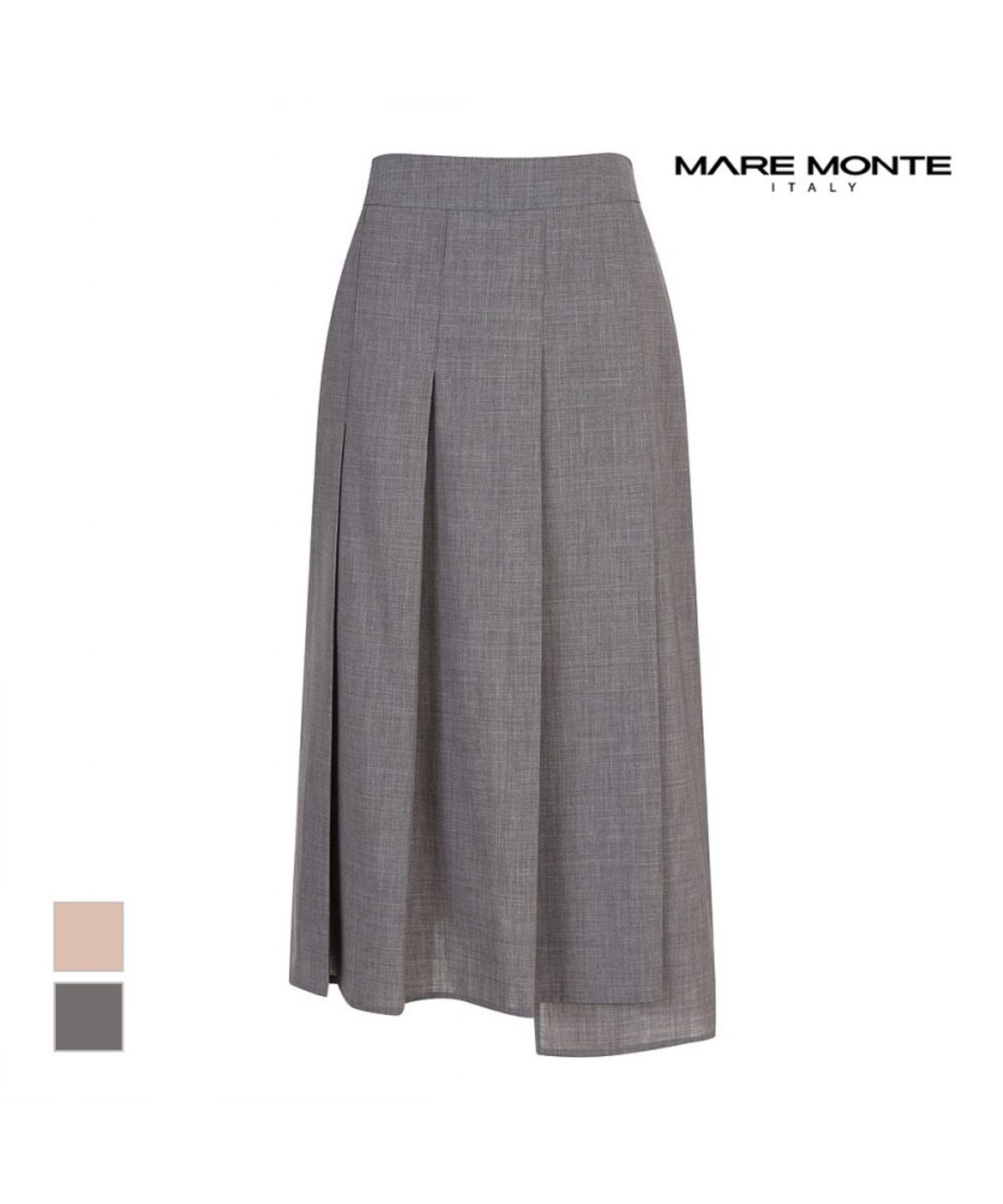 마레몬떼(MAREMONTE) 주름디자인 롱 스커트_M235MSK21S0