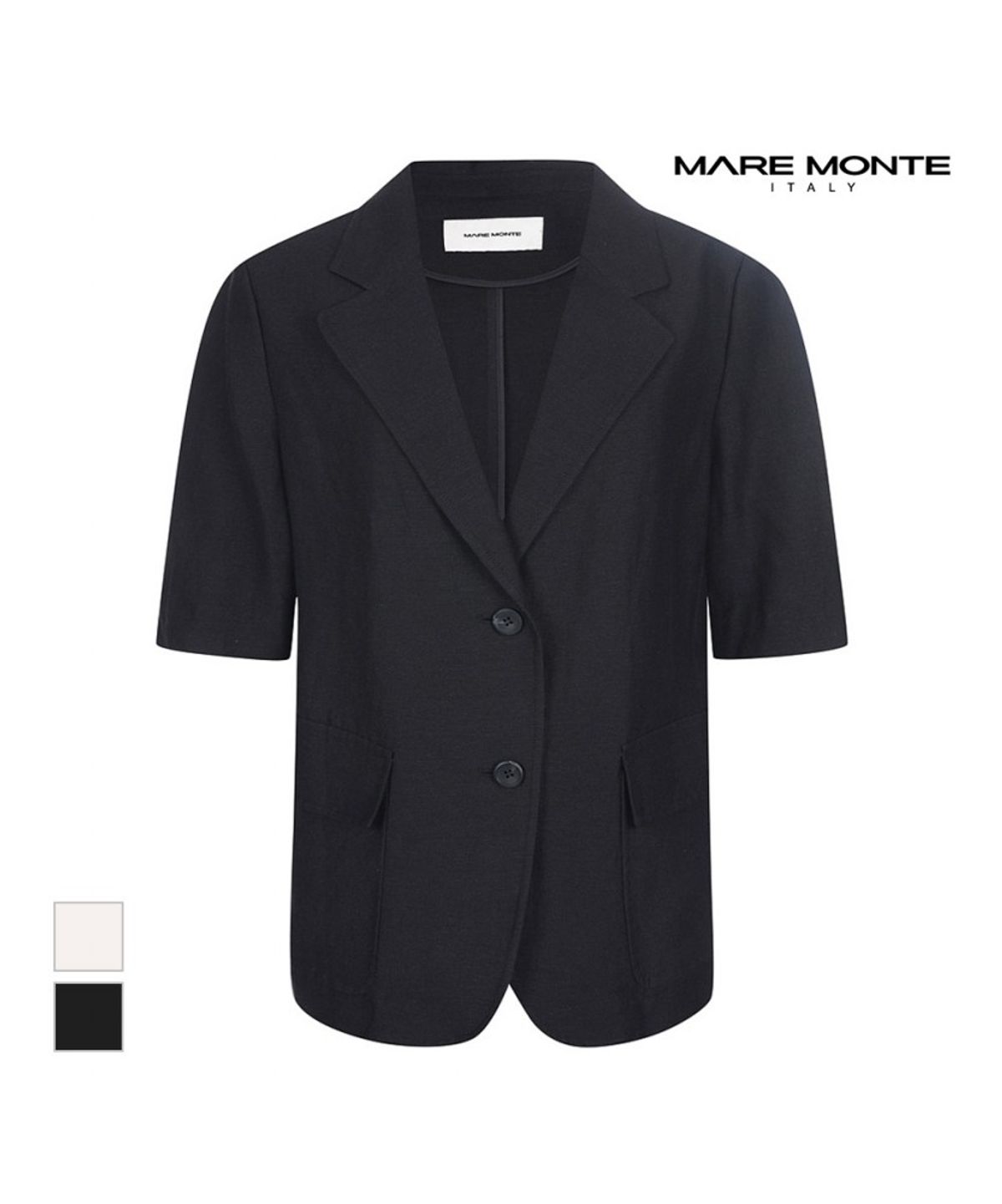 마레몬떼(MAREMONTE) 반소매 투버튼 자켓_M235MJK25S0