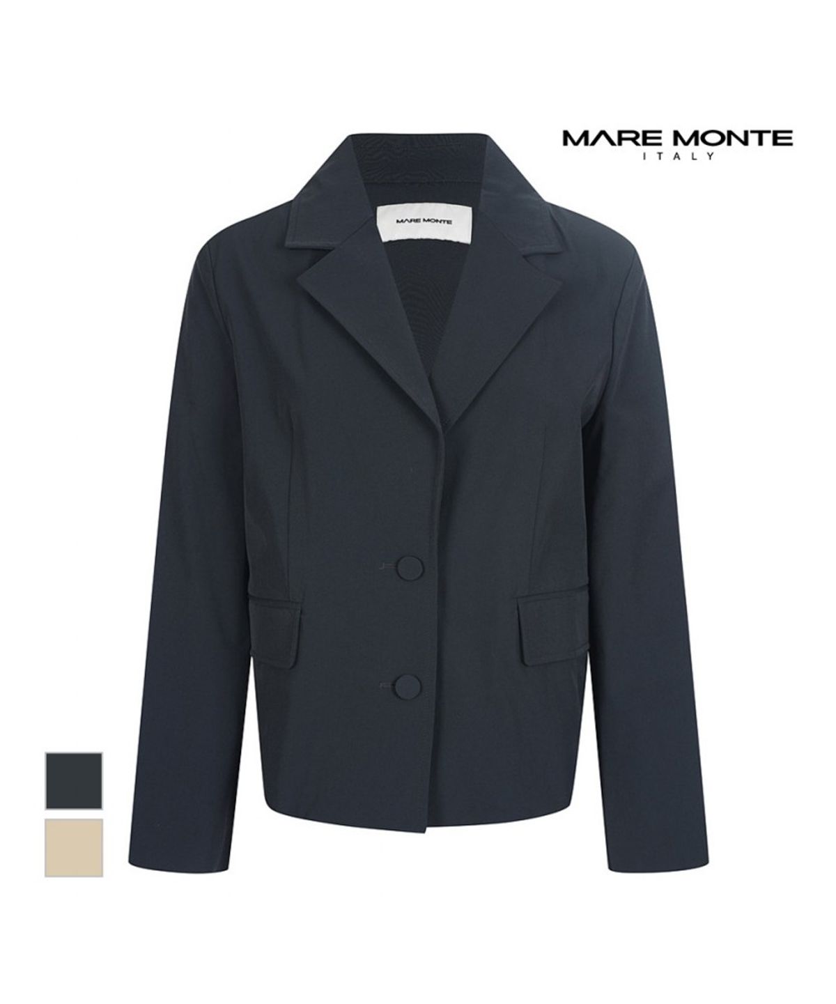 마레몬떼(MAREMONTE) 투버튼디자인 카라 자켓_M234MJK12S0