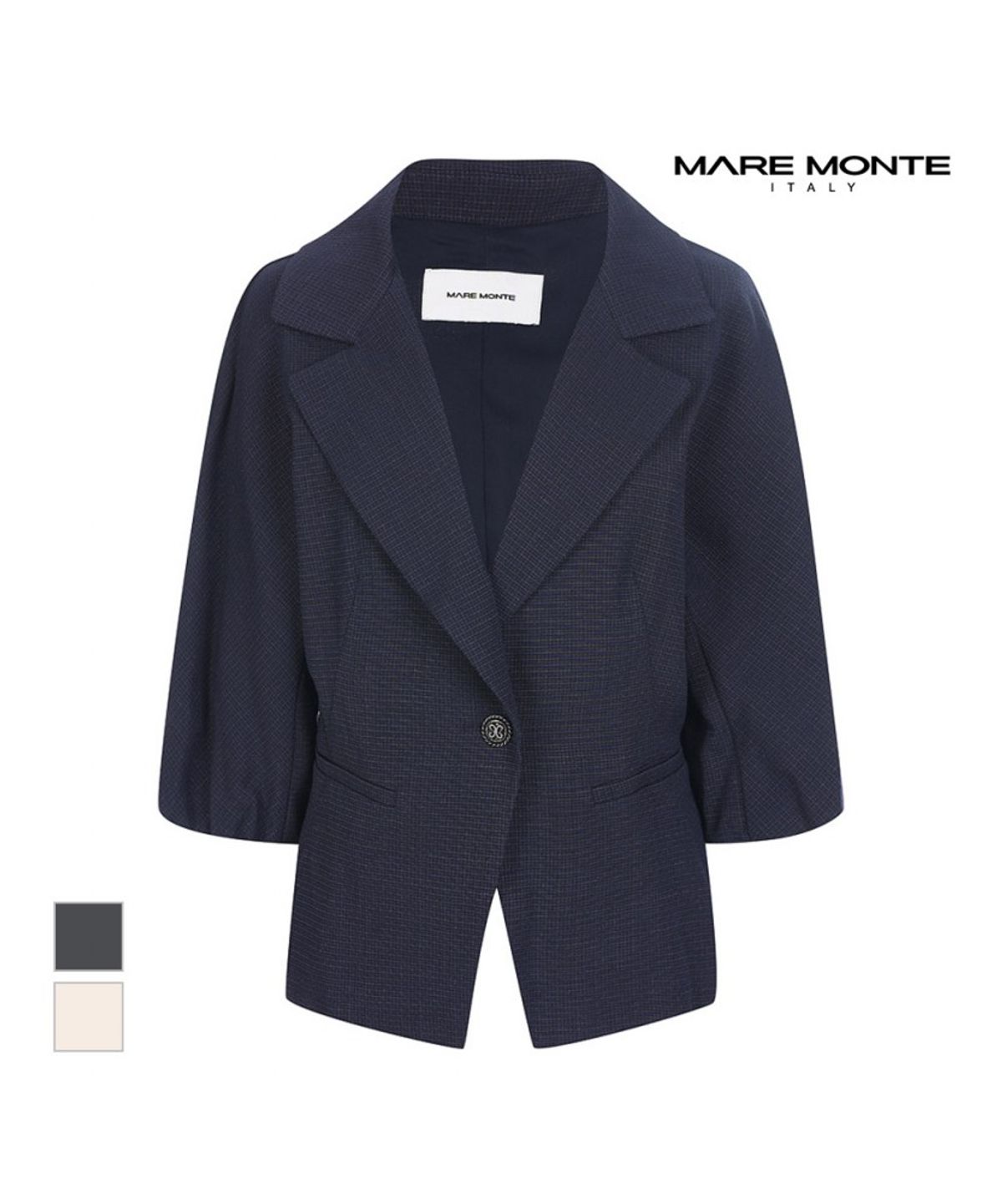 마레몬떼(MAREMONTE) 원버튼디자인 7부 자켓_M234MJK11S0
