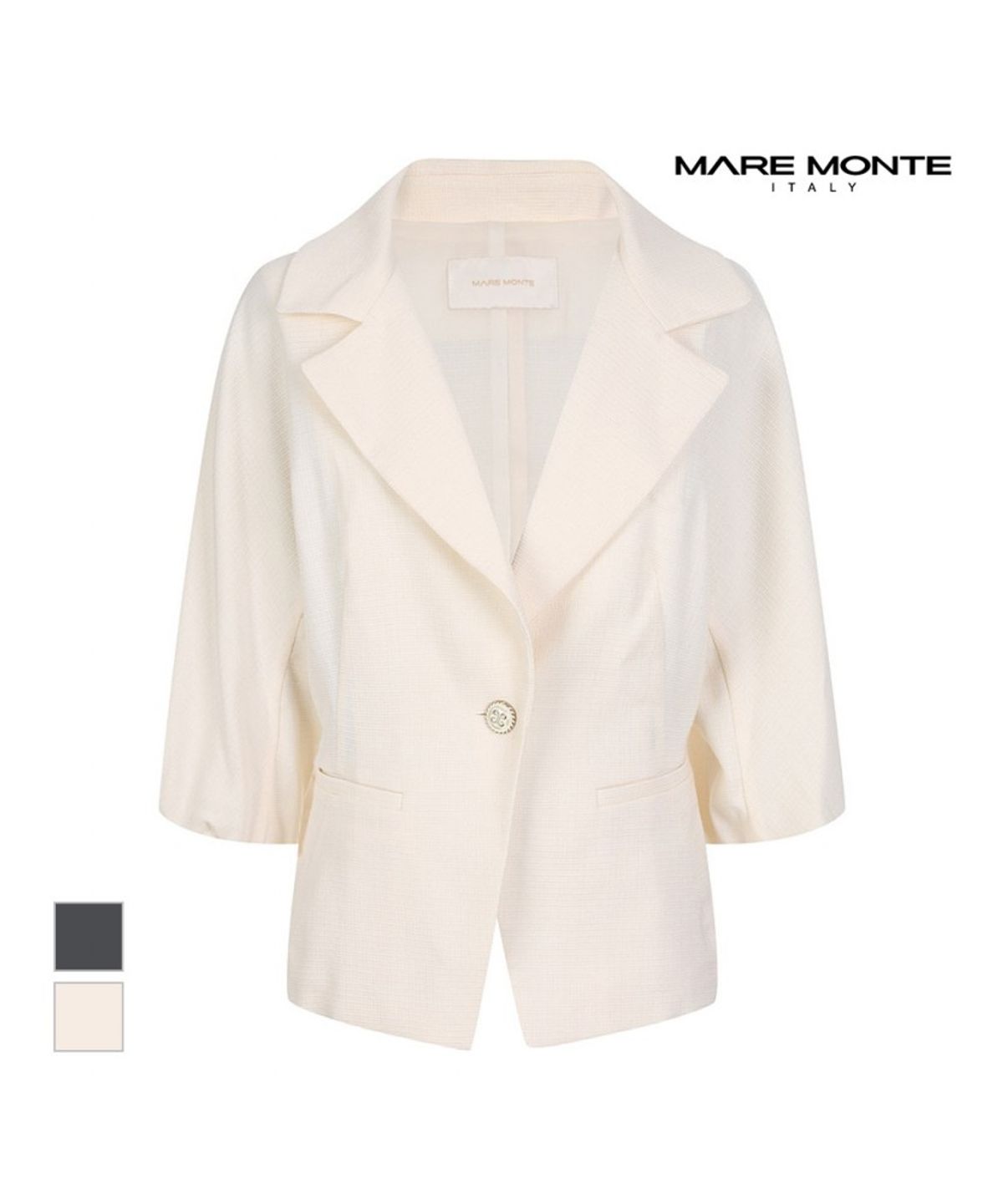 마레몬떼(MAREMONTE) 원버튼디자인 7부 자켓_M234MJK11S0
