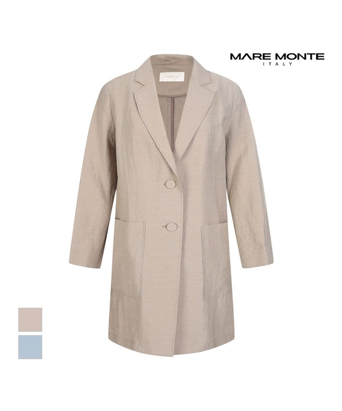 마레몬떼(MAREMONTE) 투버튼 빅포켓 자켓_M235MJK24S0