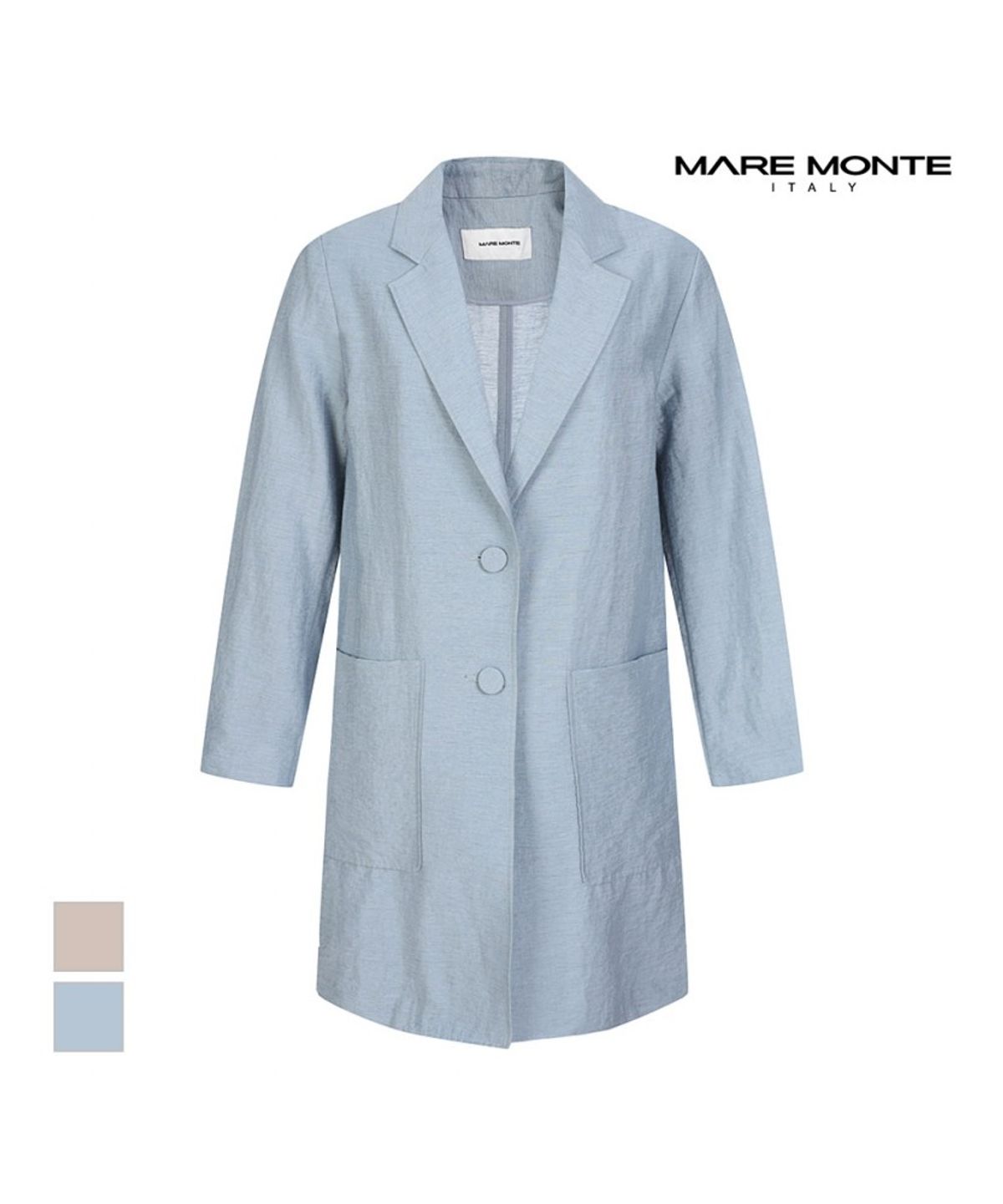 마레몬떼(MAREMONTE) 투버튼 빅포켓 자켓_M235MJK24S0