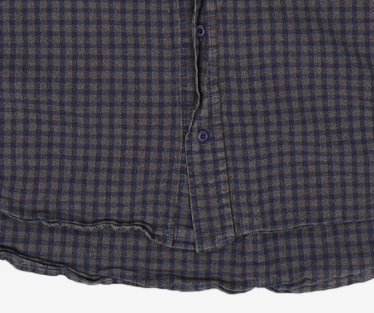꼬모니노즈(COMONINOZ) NOZ COTTON SHIRT [CHECK] L