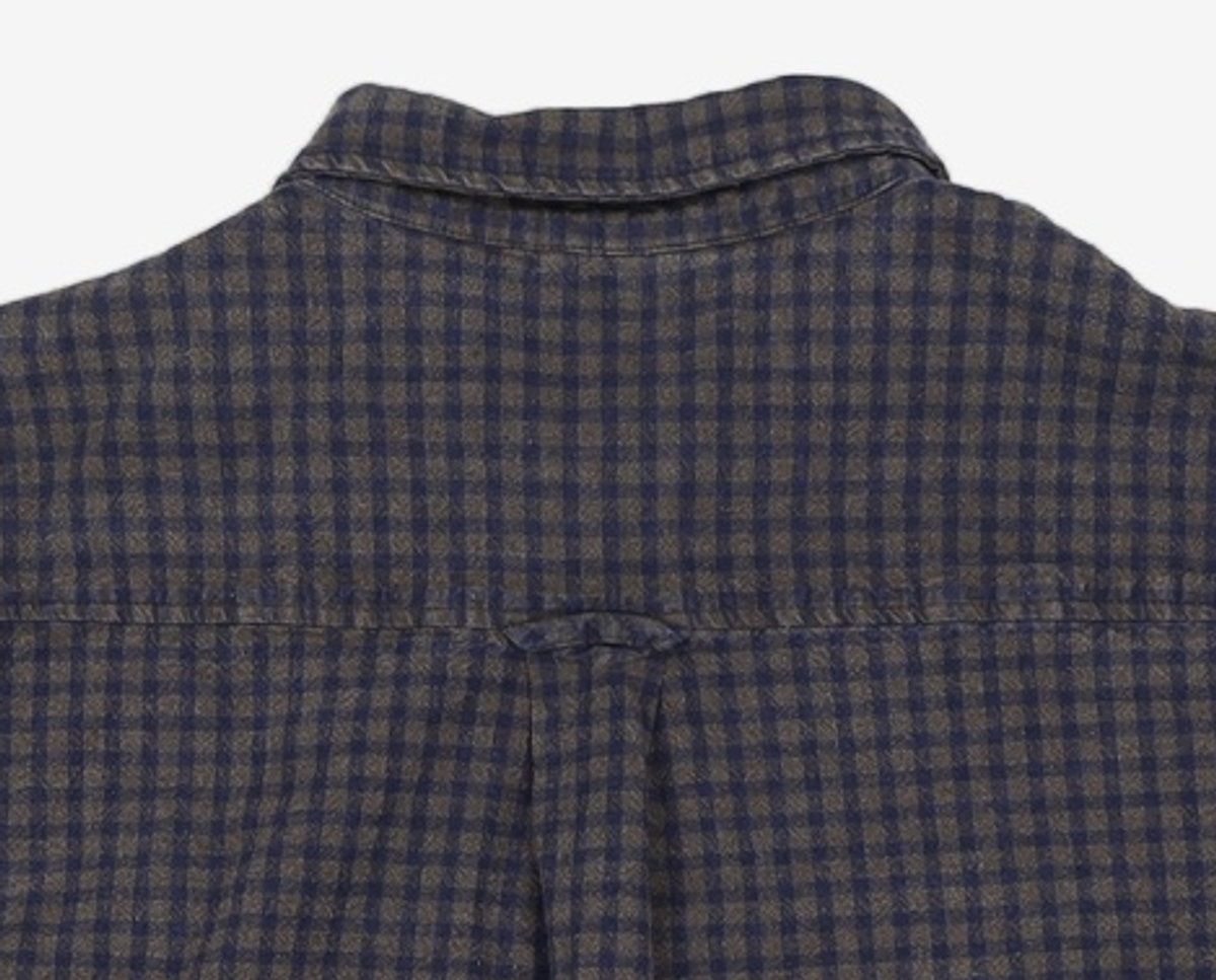 꼬모니노즈(COMONINOZ) NOZ COTTON SHIRT [CHECK] L