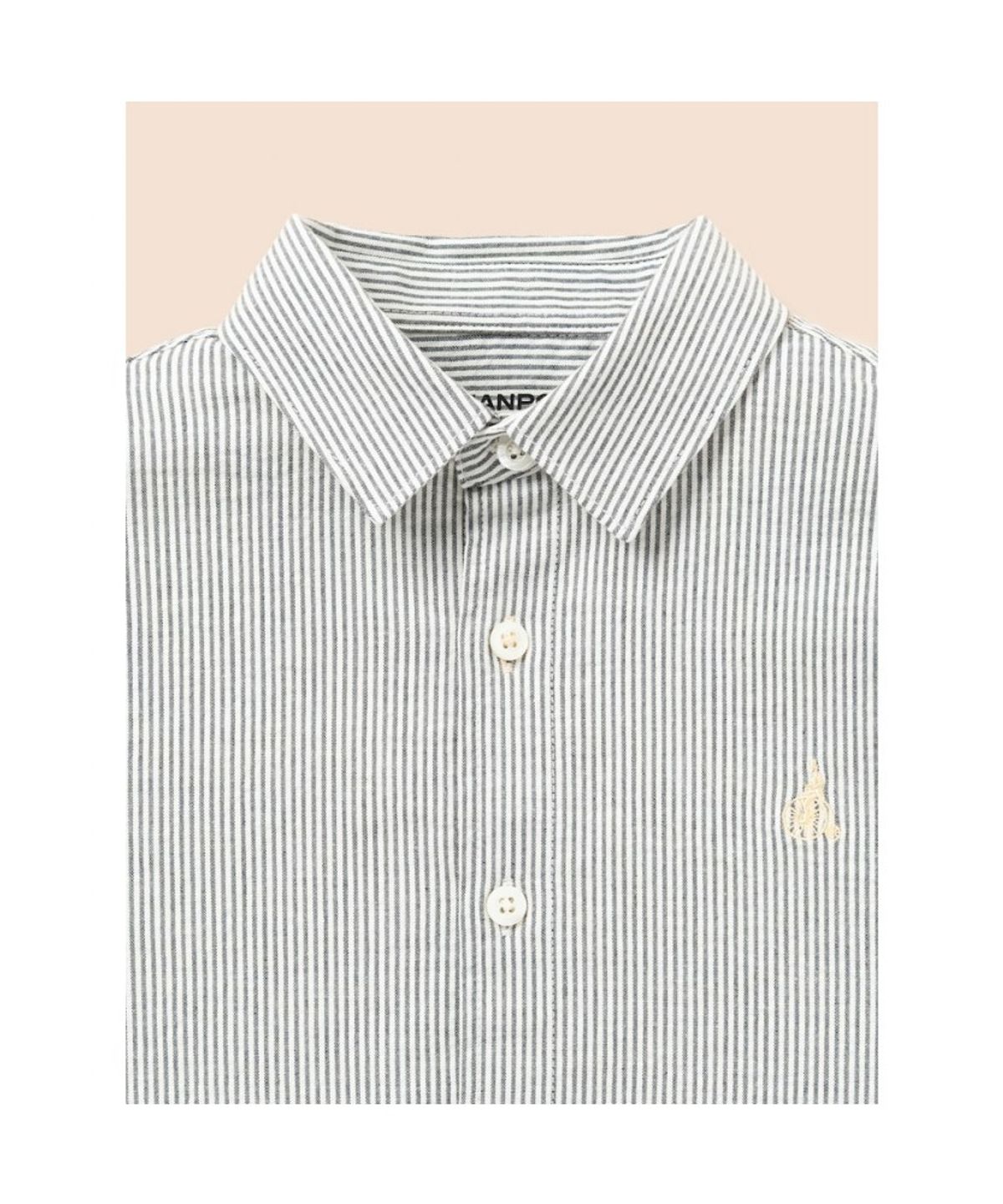 빈폴 키즈(BEANPOLE KIDS) 클래식 시어서커 루즈핏 셔츠  그린 (BI6764U03M)