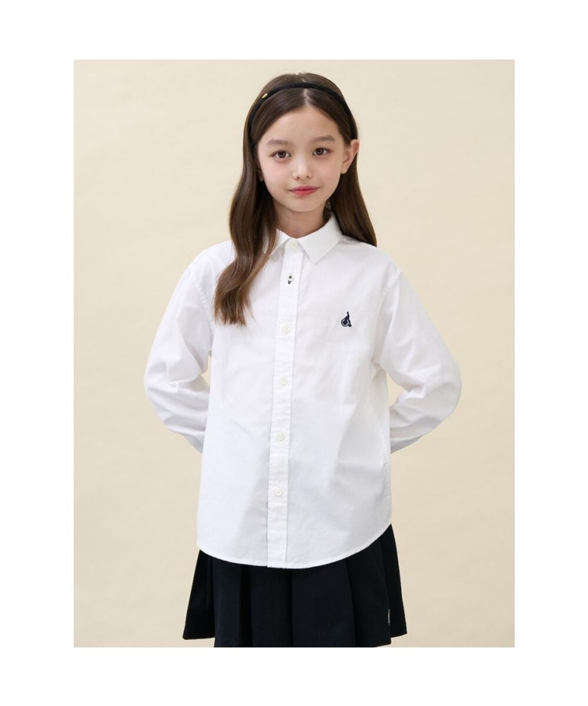 빈폴 키즈(BEANPOLE KIDS) [Essential] 옥스포드 셔츠 & 넥타이 세트  화이트 (BI6764UE11)